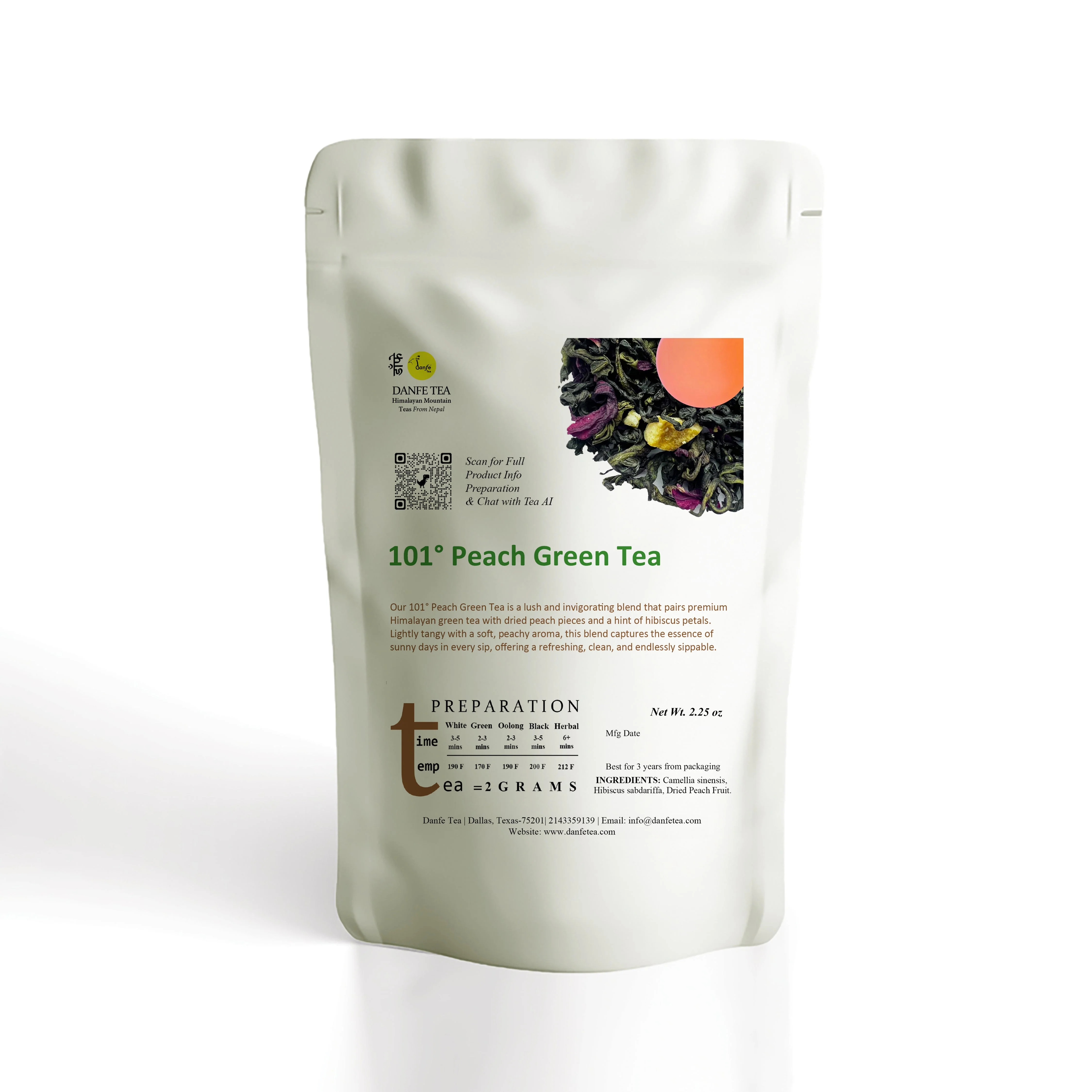 Danfe Peach Green Tea - Image 2