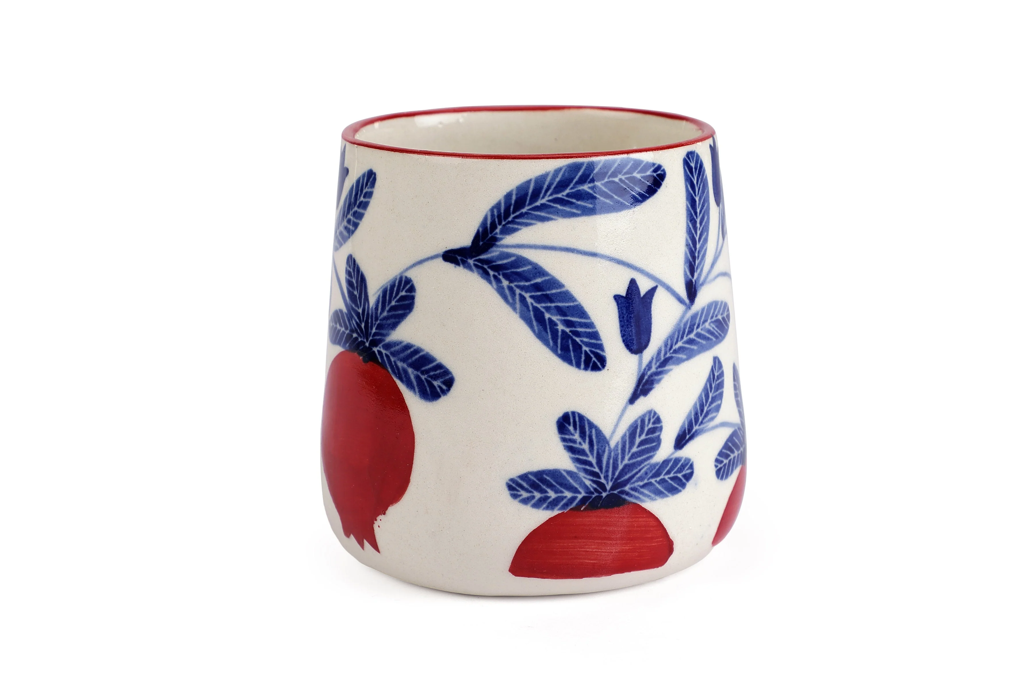 Casa Amarosa Anaar Mug- Red , 3.5 X 3 Inches ( Set of 2 ) - Image 2