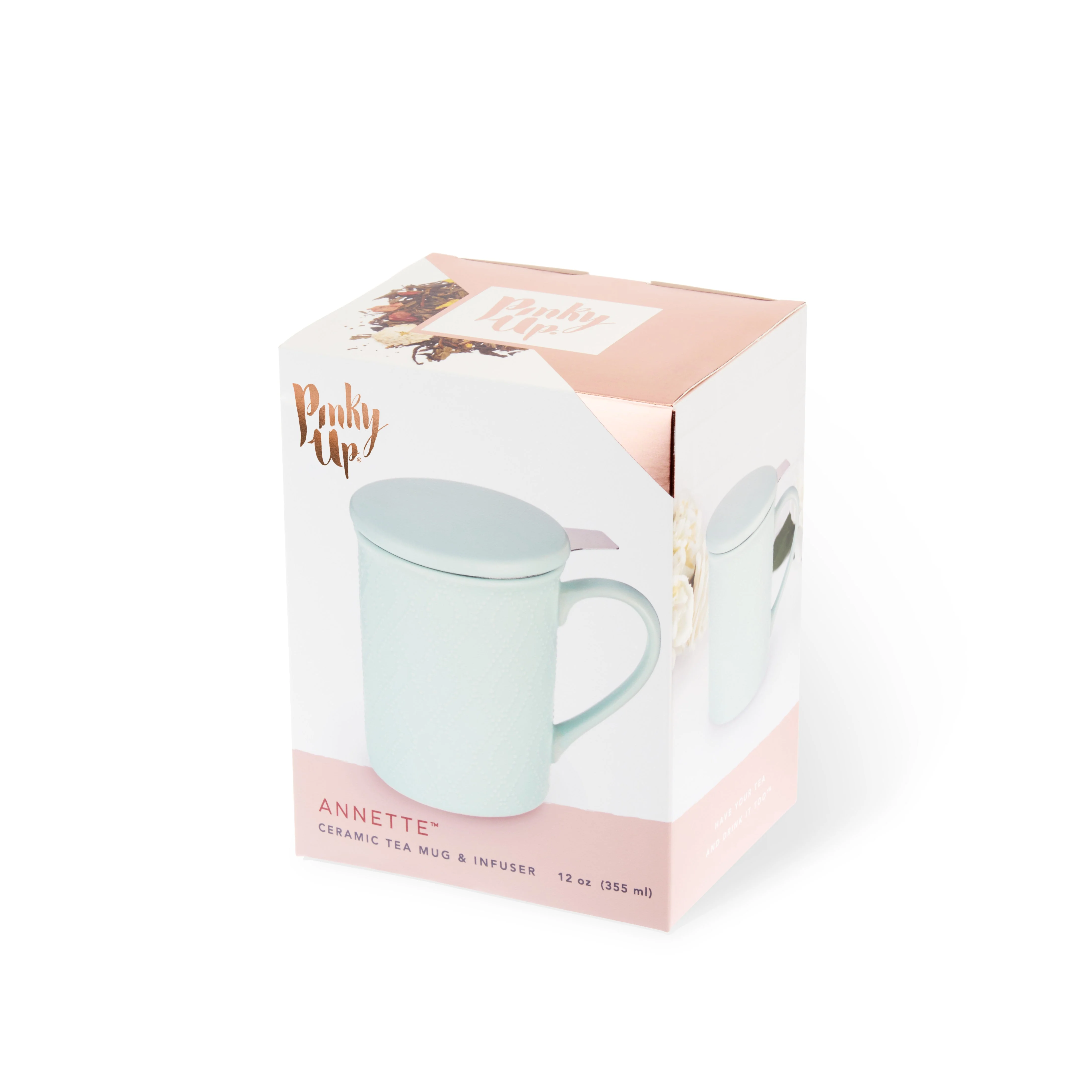 Pinky Up Annette: Souk Mint Ceramic Tea Mug & Infuser - Image 6