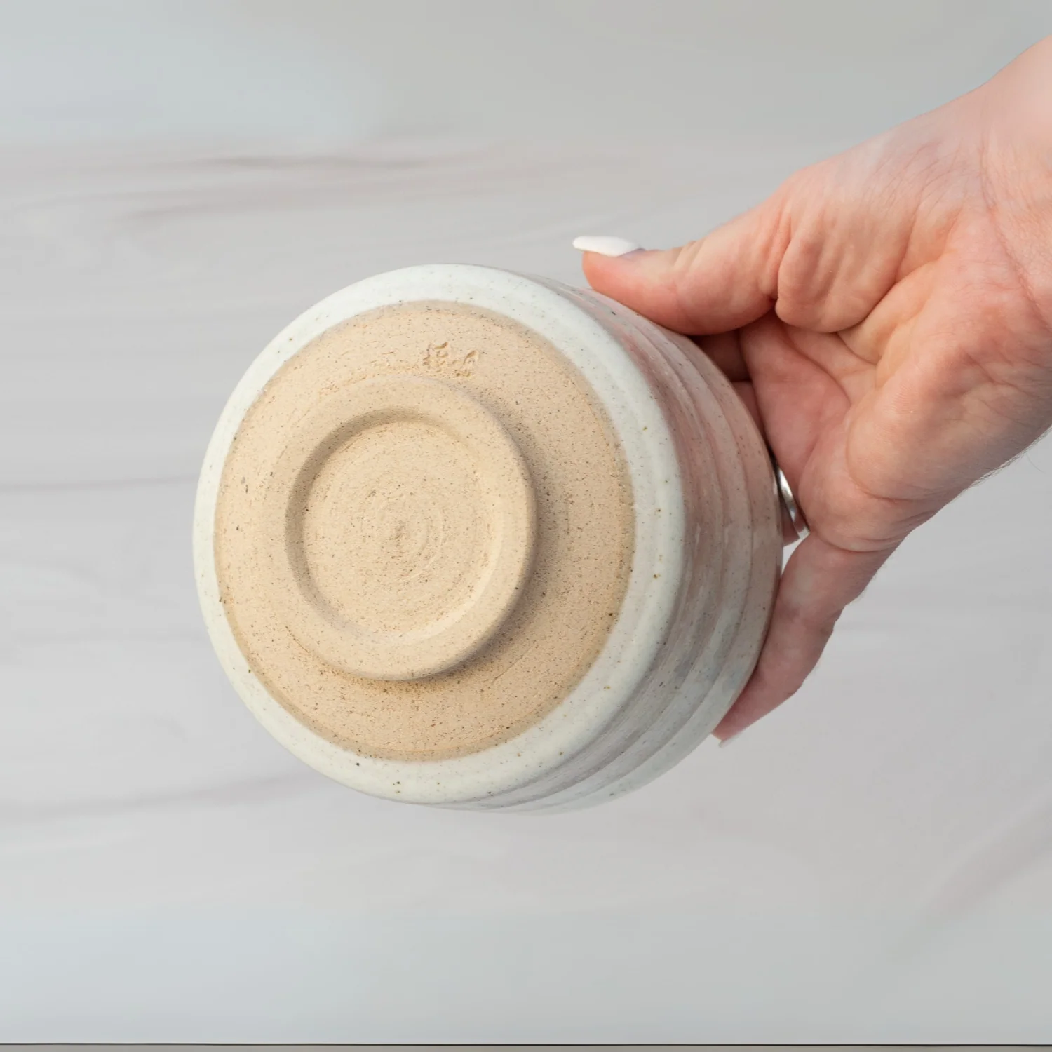 Aprika Life Beige Ceramic Matcha Bowl - Image 4
