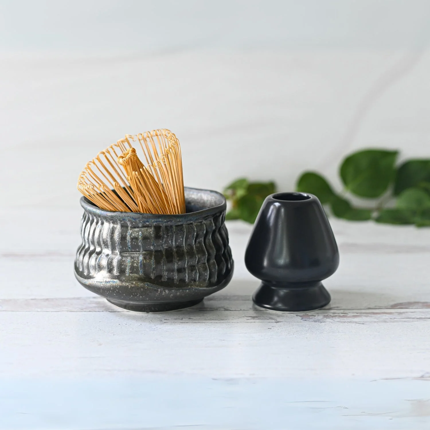 Aprika Life Black Ceramic Meisen Matcha Bowl - Image 6