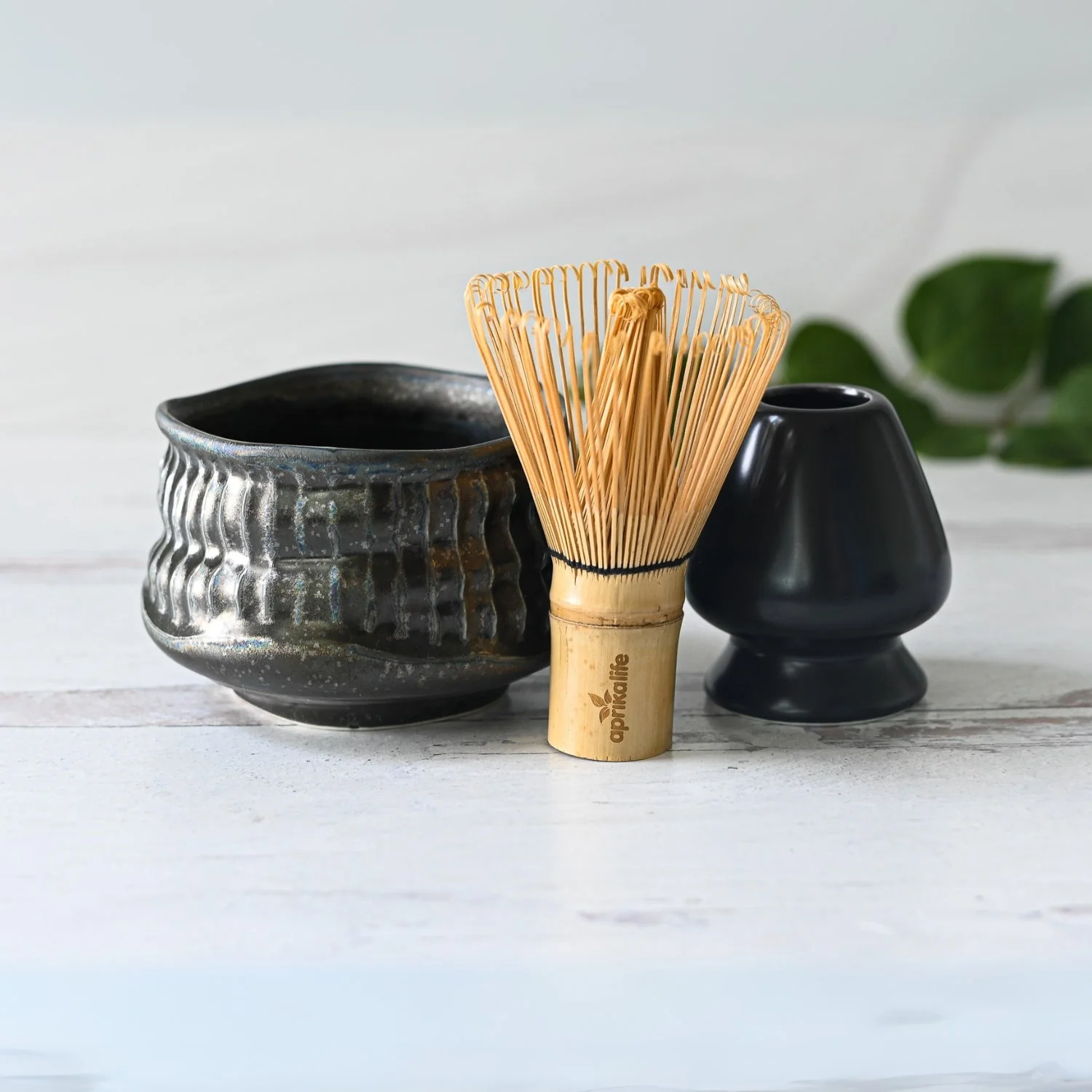 Aprika Life Black Ceramic Meisen Matcha Bowl - Image 8