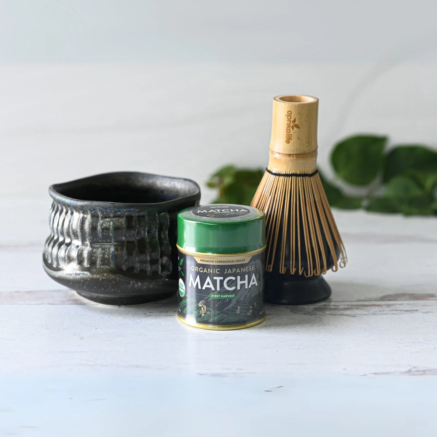 Aprika Life Black Ceramic Meisen Matcha Bowl - Image 9