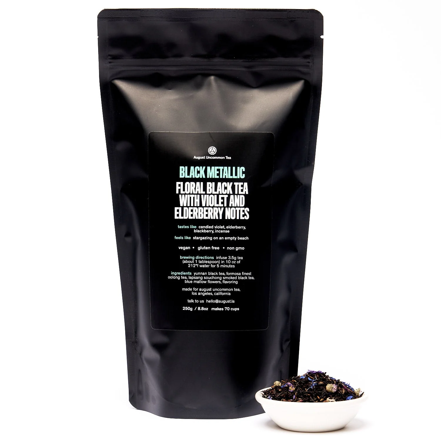 August Black Metallic - Violet Elderberry Black Tea - Image 5
