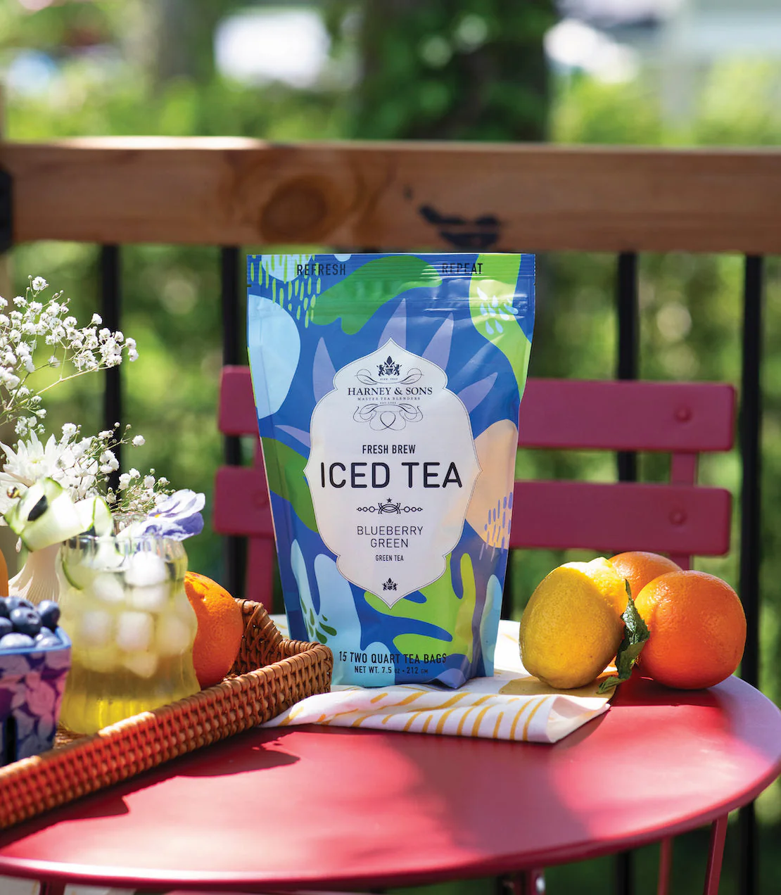 Harney & Sons Blueberry Green Fresh Brew Iced Tea - Image 2