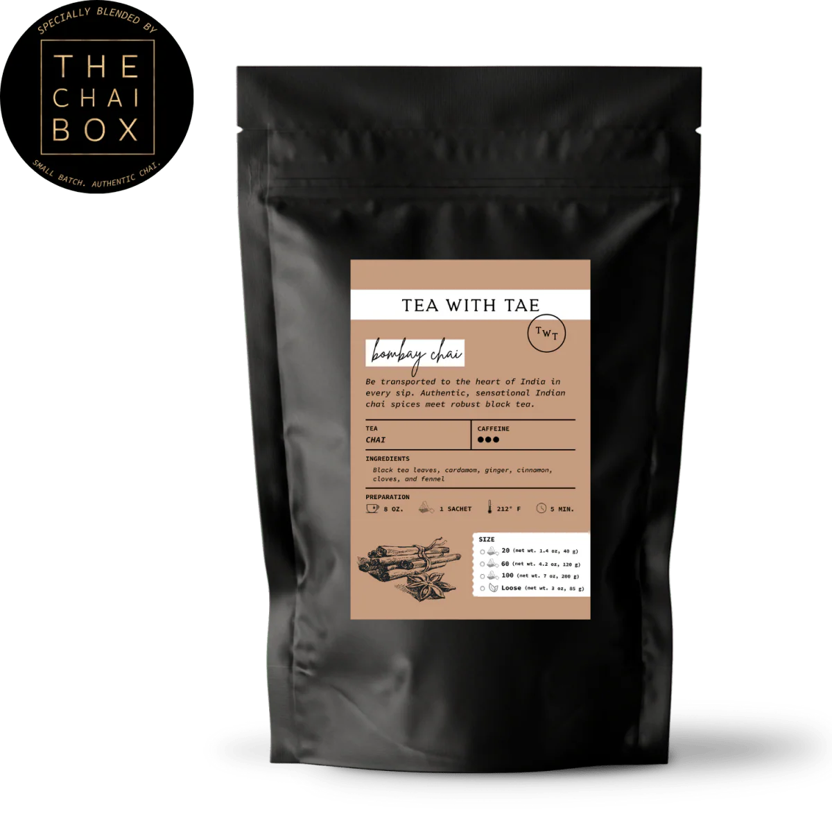 Tea with Tae Bombay Chai Pouch - Image 9