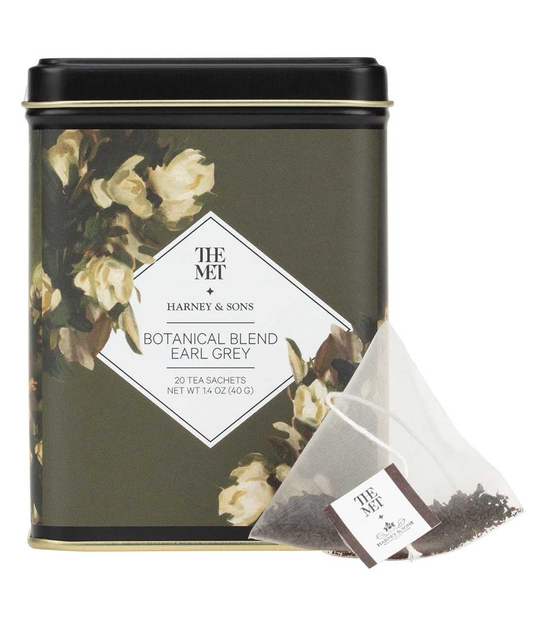 Harney & Sons Botanical Blend Earl Grey, Tin of 20 Sachets - Image 2