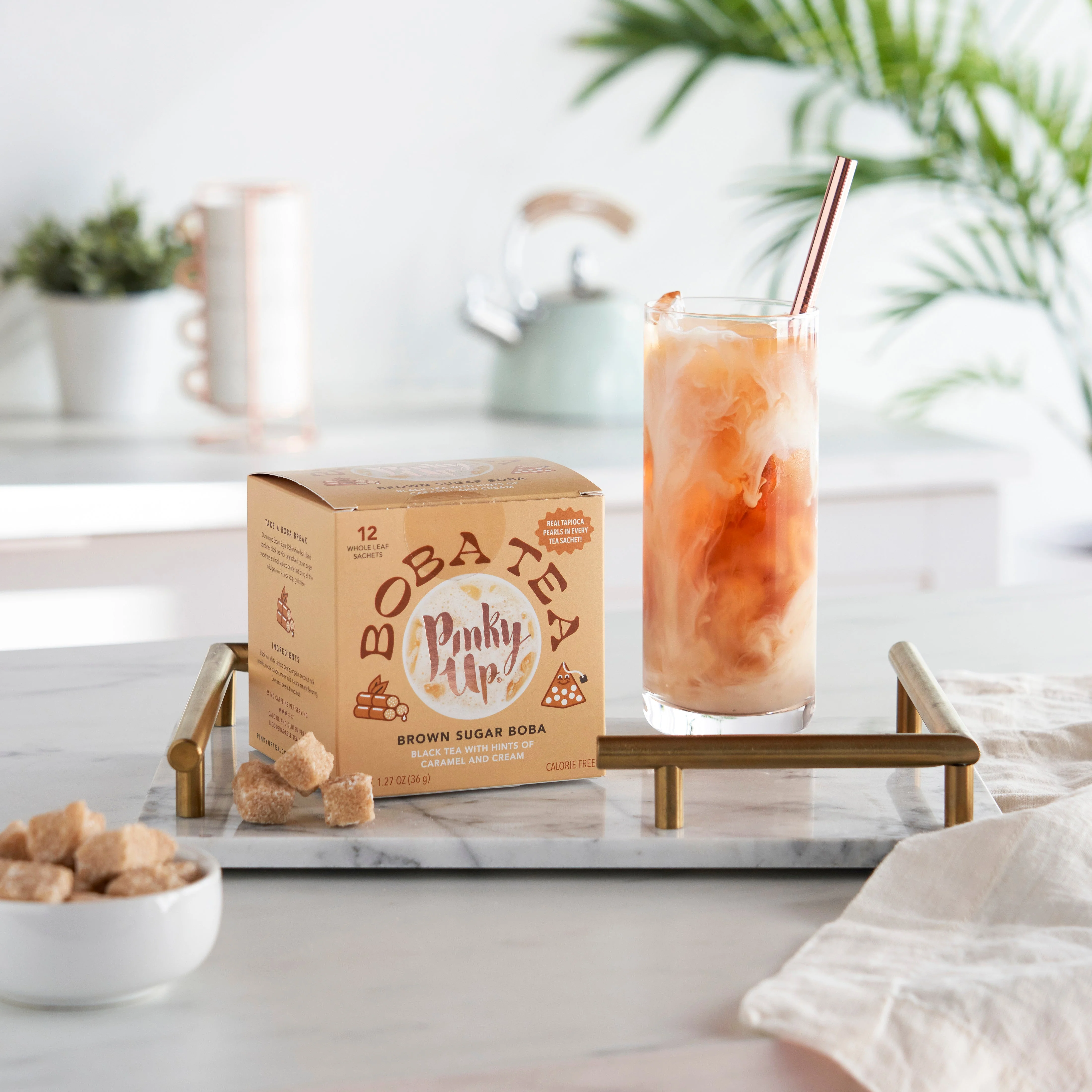 Pinky Up Brown Sugar Boba Tea Sachets - Image 3