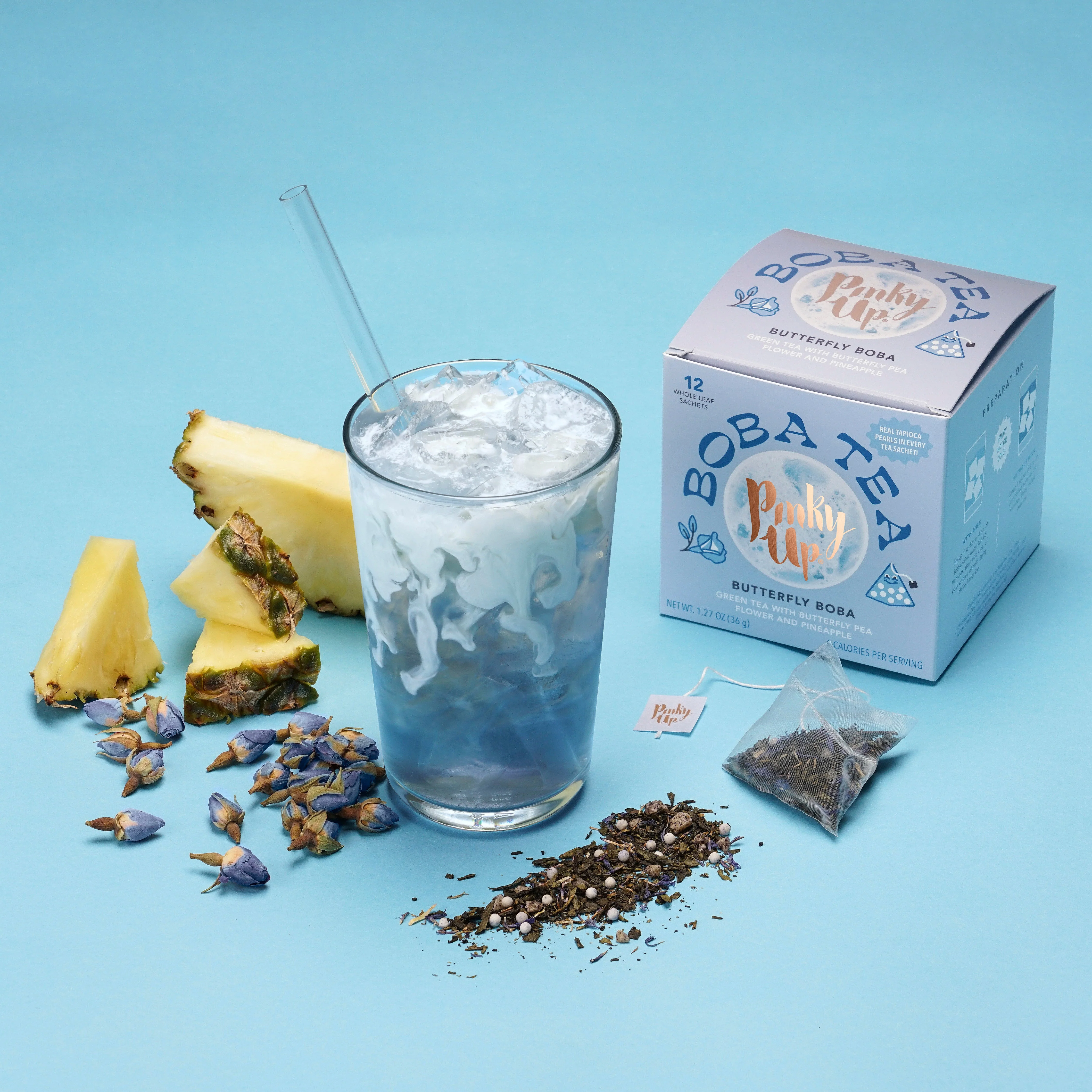 Pinky Up Butterfly Boba Tea Sachets - Image 3