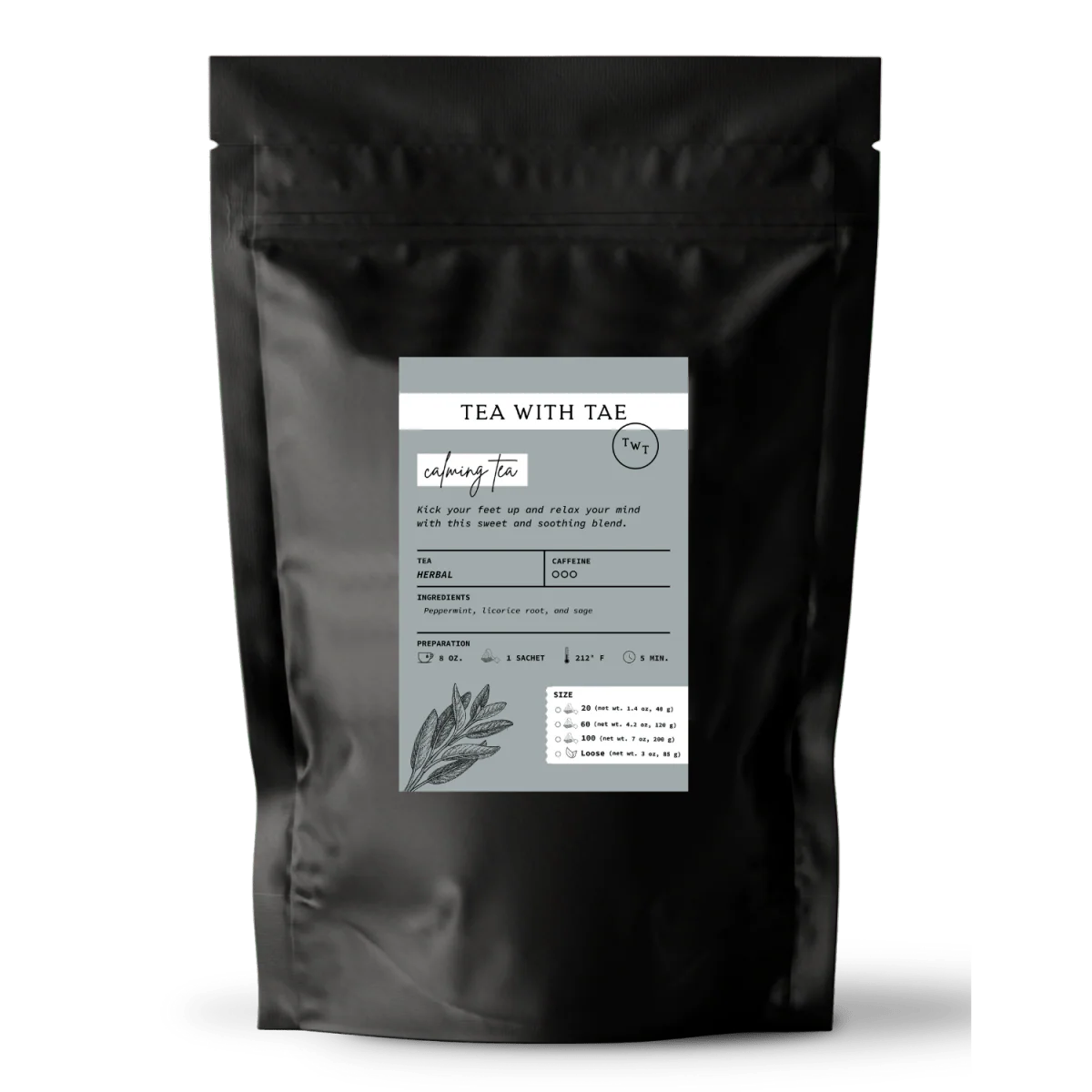 Tea with Tae Calming Tea Pouch - Image 6