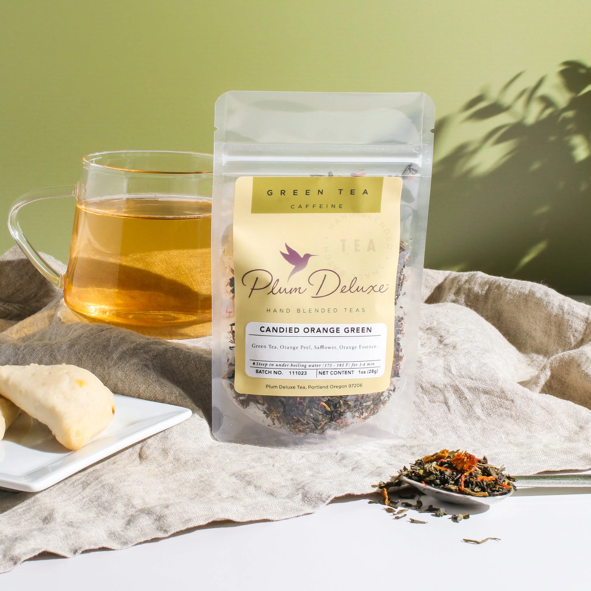 Plum Deluxe Candied Orange Green Tea - Image 2