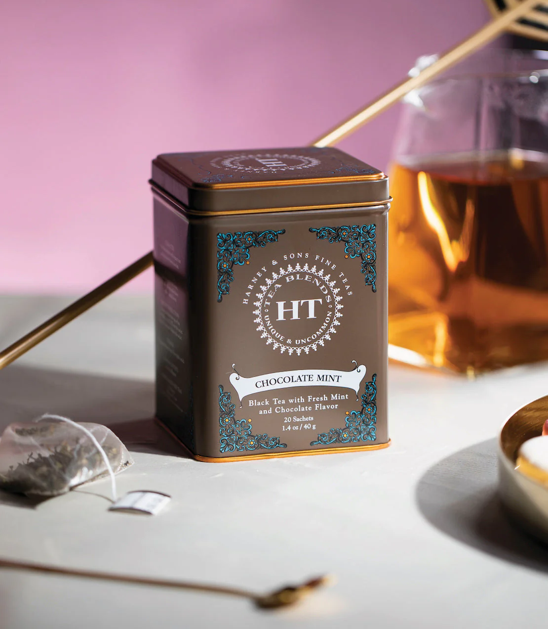 Harney & Sons Chocolate Mint, HT Tin of 20 Sachets - Image 2