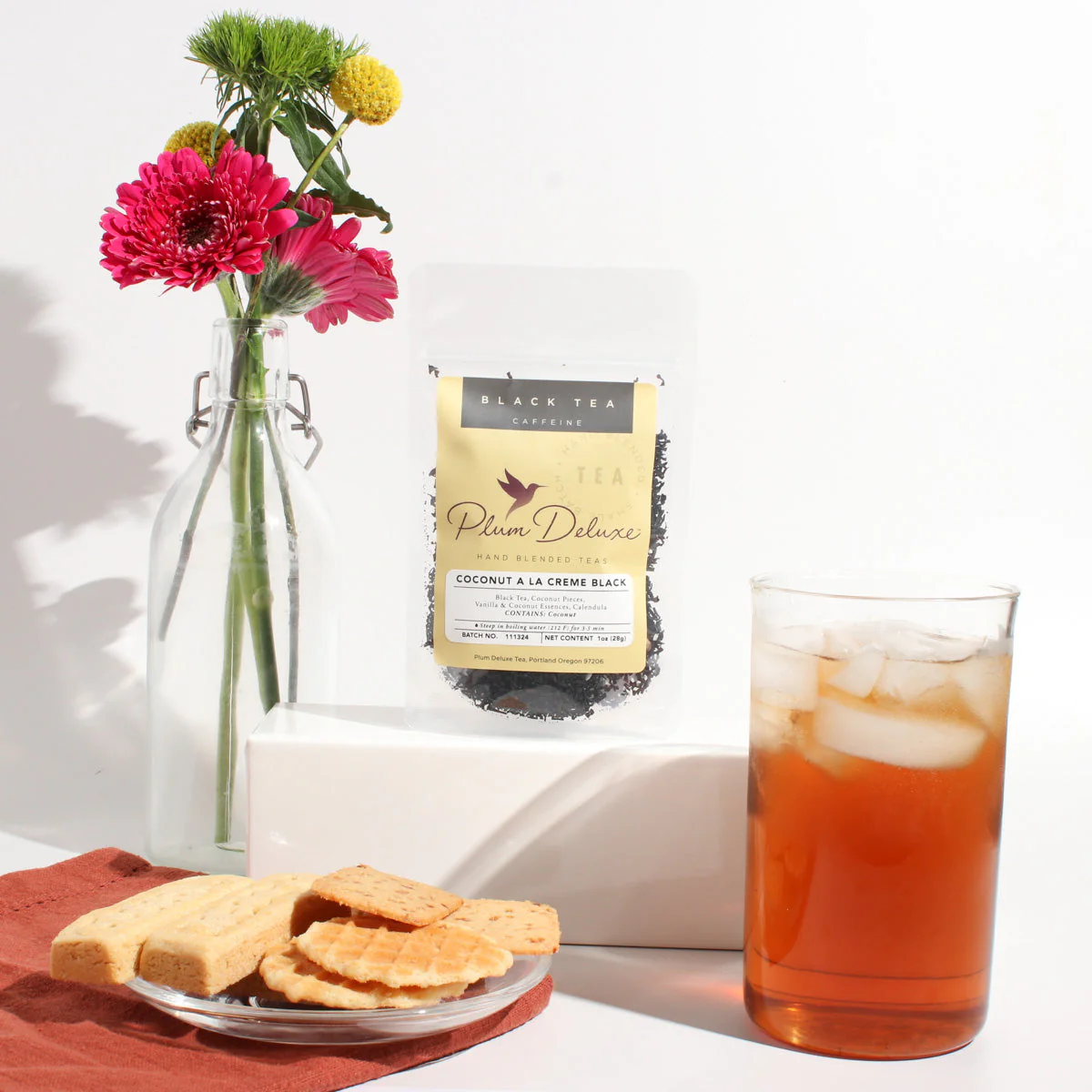 Plum Deluxe Coconut A La Creme Black Tea - Image 2