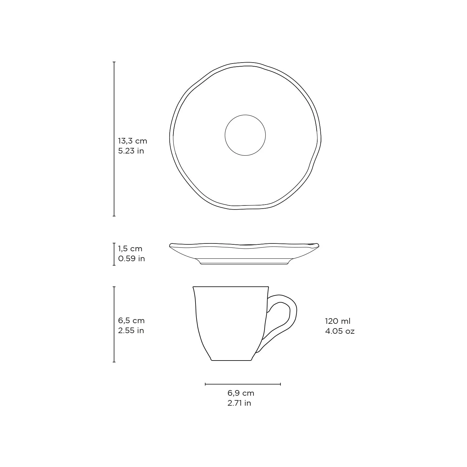 Porto Brasil Cup & Saucer Set of 6 - Image 77