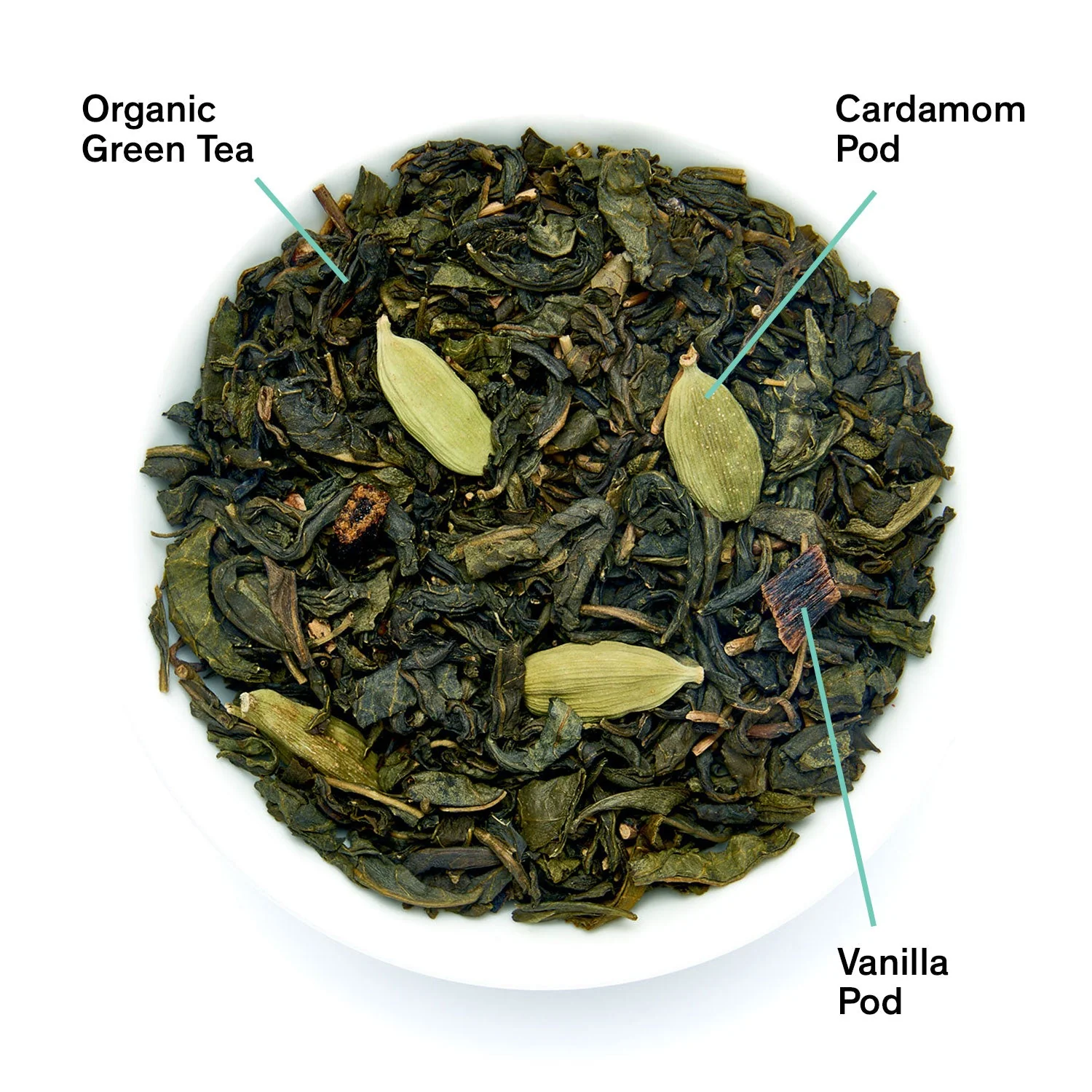 August Combray - Vanilla Cardamom Green Tea (15 Tea Bags) - Image 2