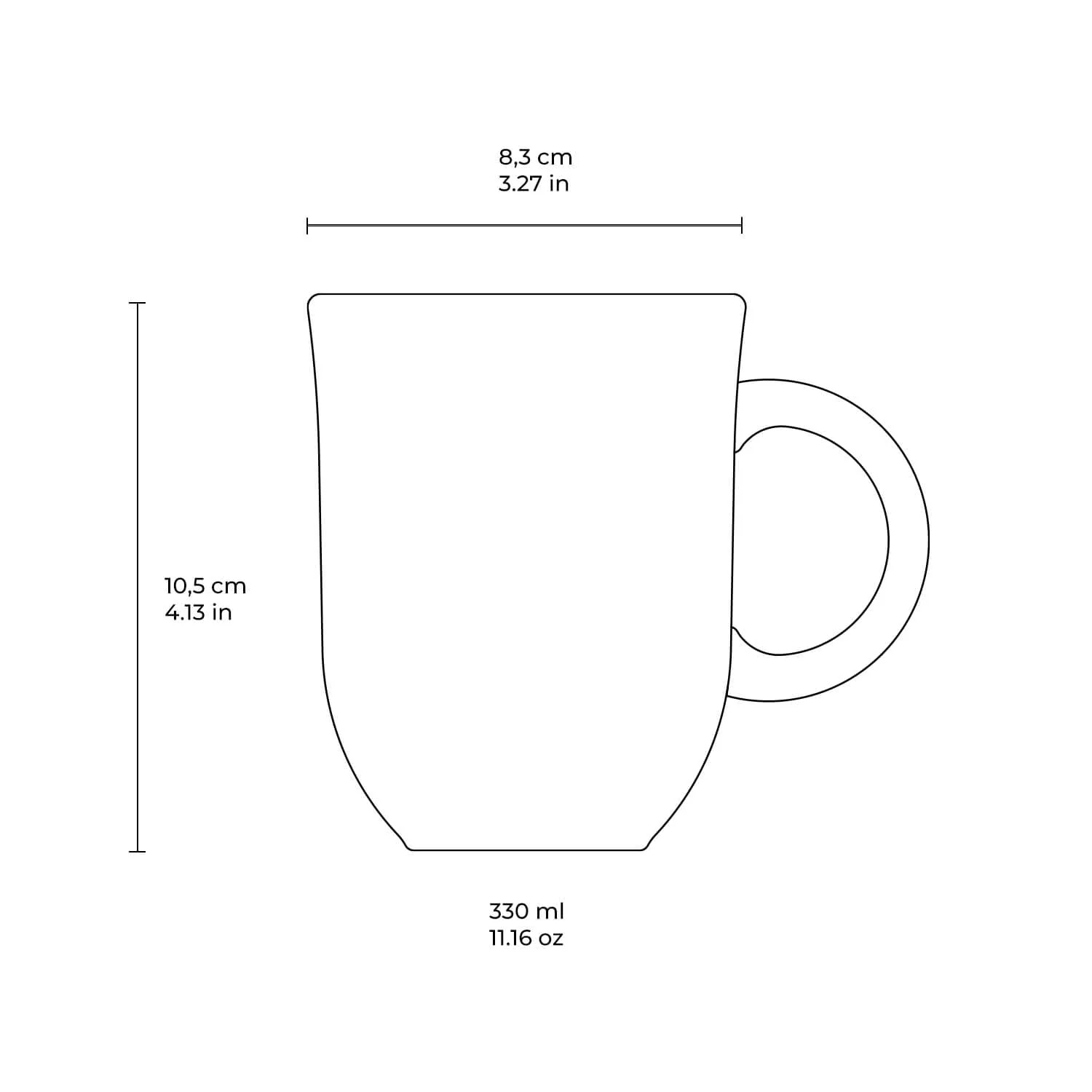 Porto Brasil Coup Mug Set of 4 - Image 4