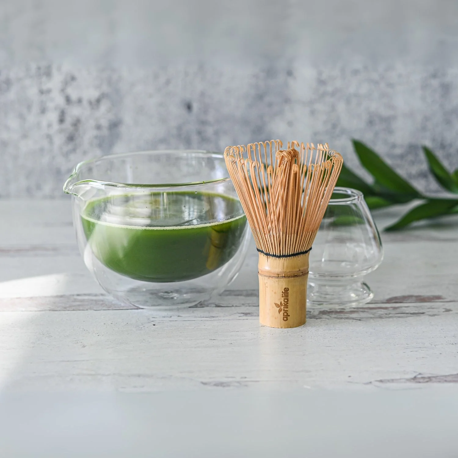 Aprika Life Double Sided (Double Wall) Glass Matcha Bowl with Spout - Image 4