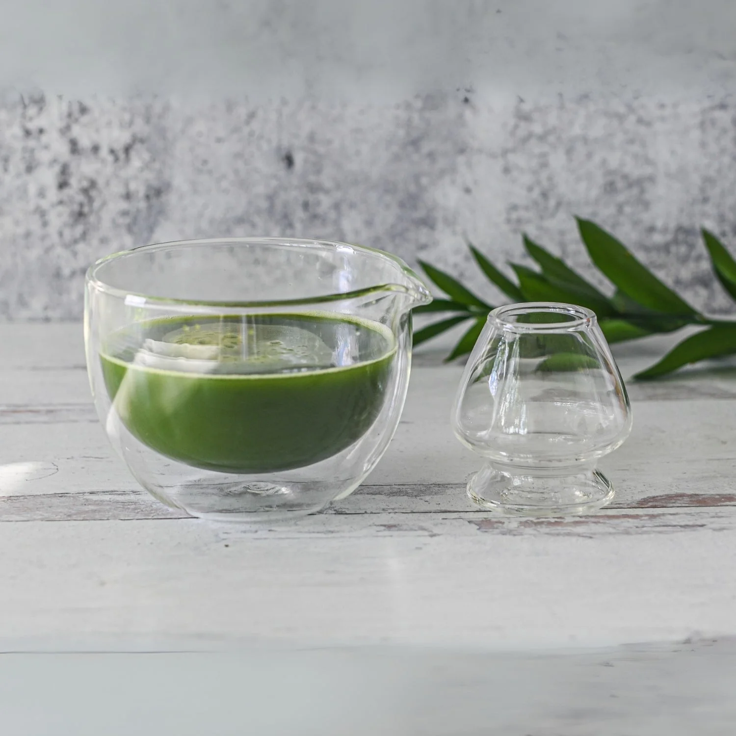 Aprika Life Double Sided (Double Wall) Glass Matcha Bowl with Spout - Image 5