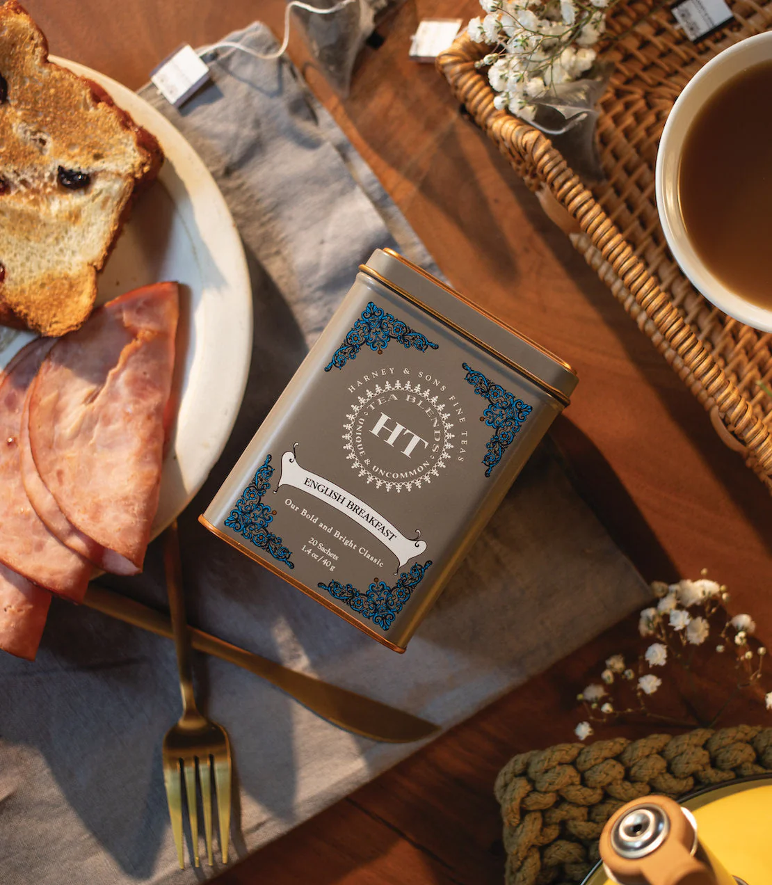 Harney & Sons English Breakfast, HT Tin of 20 Sachets - Image 2