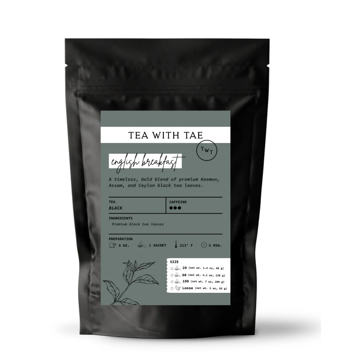 Tea with Tae English Breakfast Pouch - Image 2