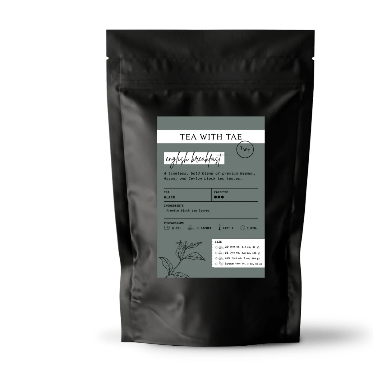 Tea with Tae English Breakfast Pouch - Image 5