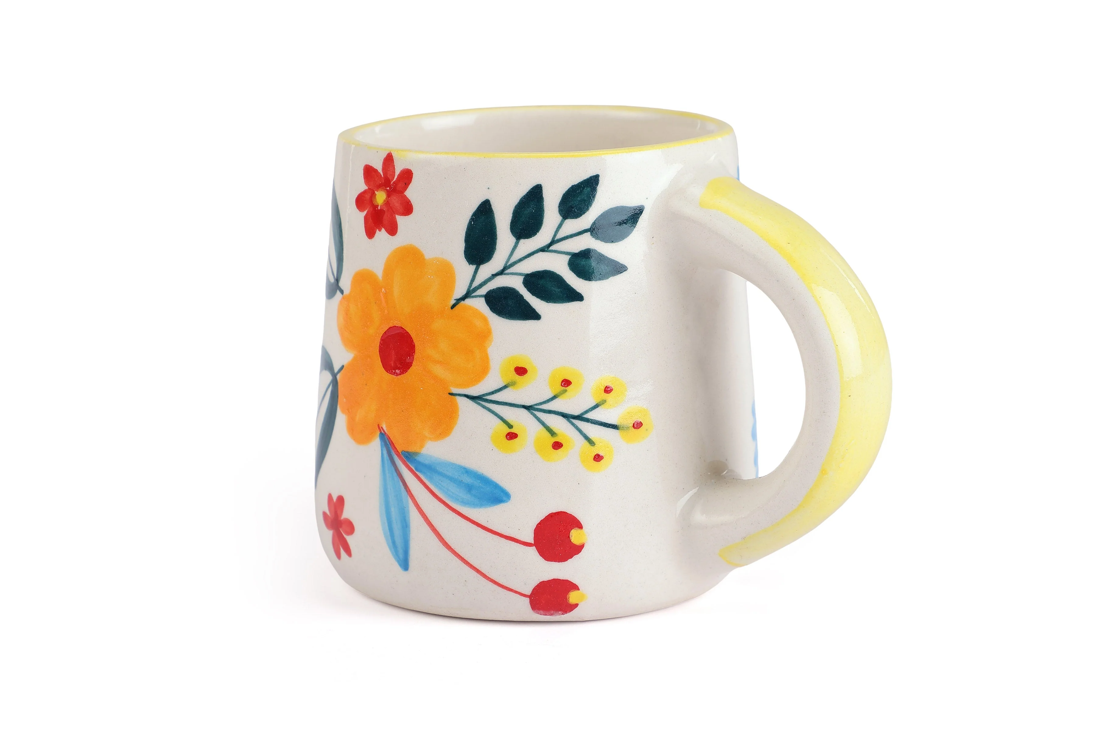 Casa Amarosa Floral Extravaganza Mug- Multi , 3.5 X 2.5 Inches ( Set of 4 ) - Image 3