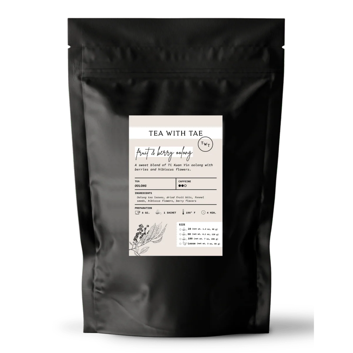 Tea with Tae Fruit & Berry Oolong Pouch - Image 6