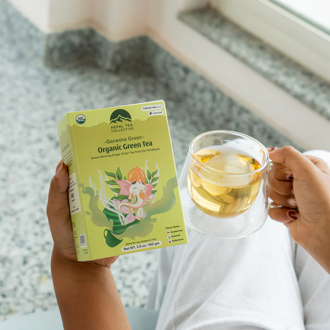 Nepal Tea Ganesha Green - Organic Green Tea - Image 4
