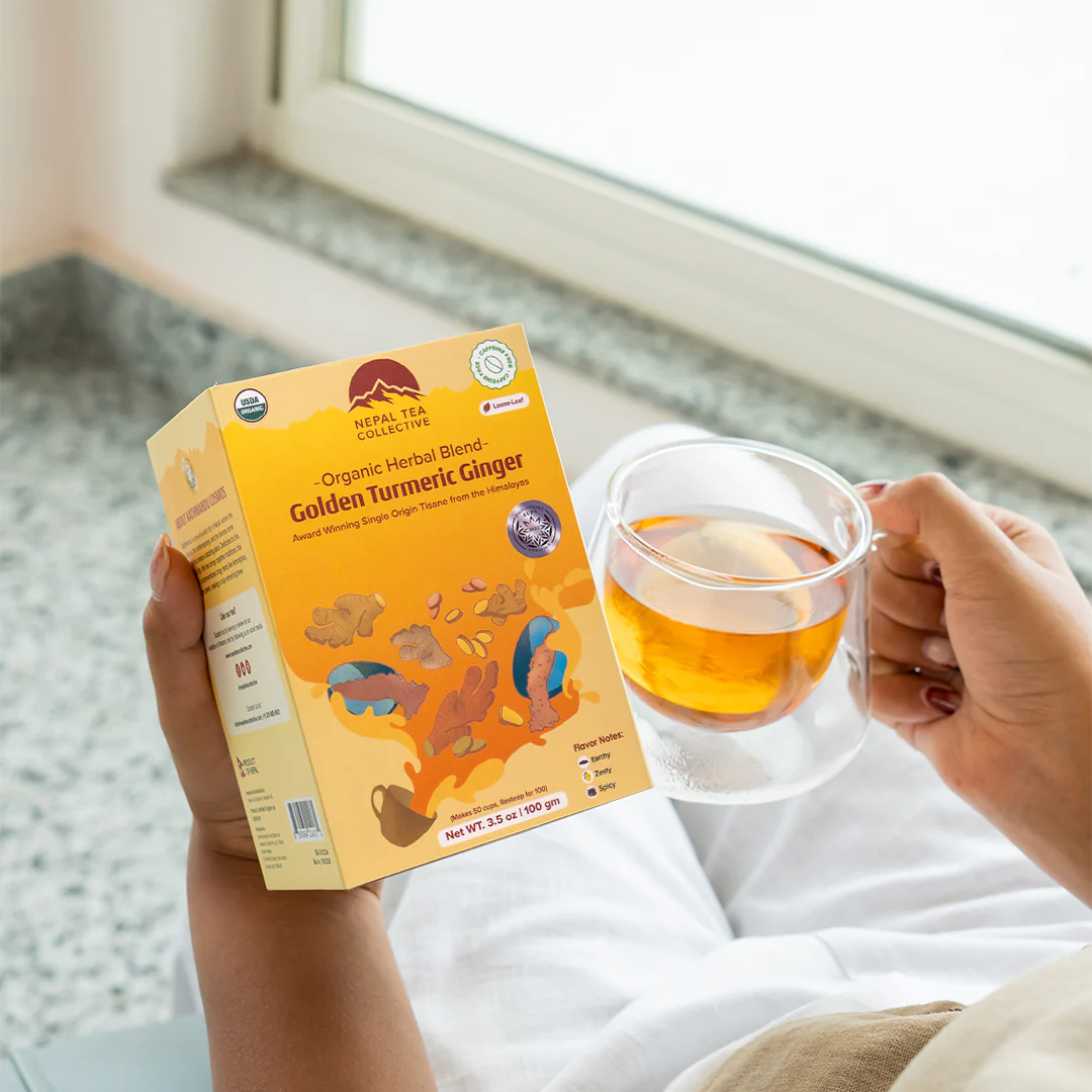 Nepal Tea Golden Turmeric Ginger - Image 4