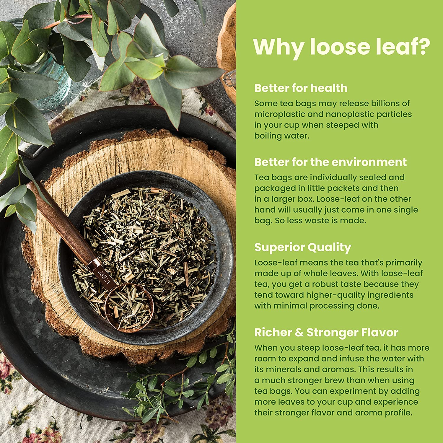 Gardenika Green Lemon Ginseng Tea, Loose Leaf, USDA Organic, Kosher – 4 Oz (113g) - Image 5