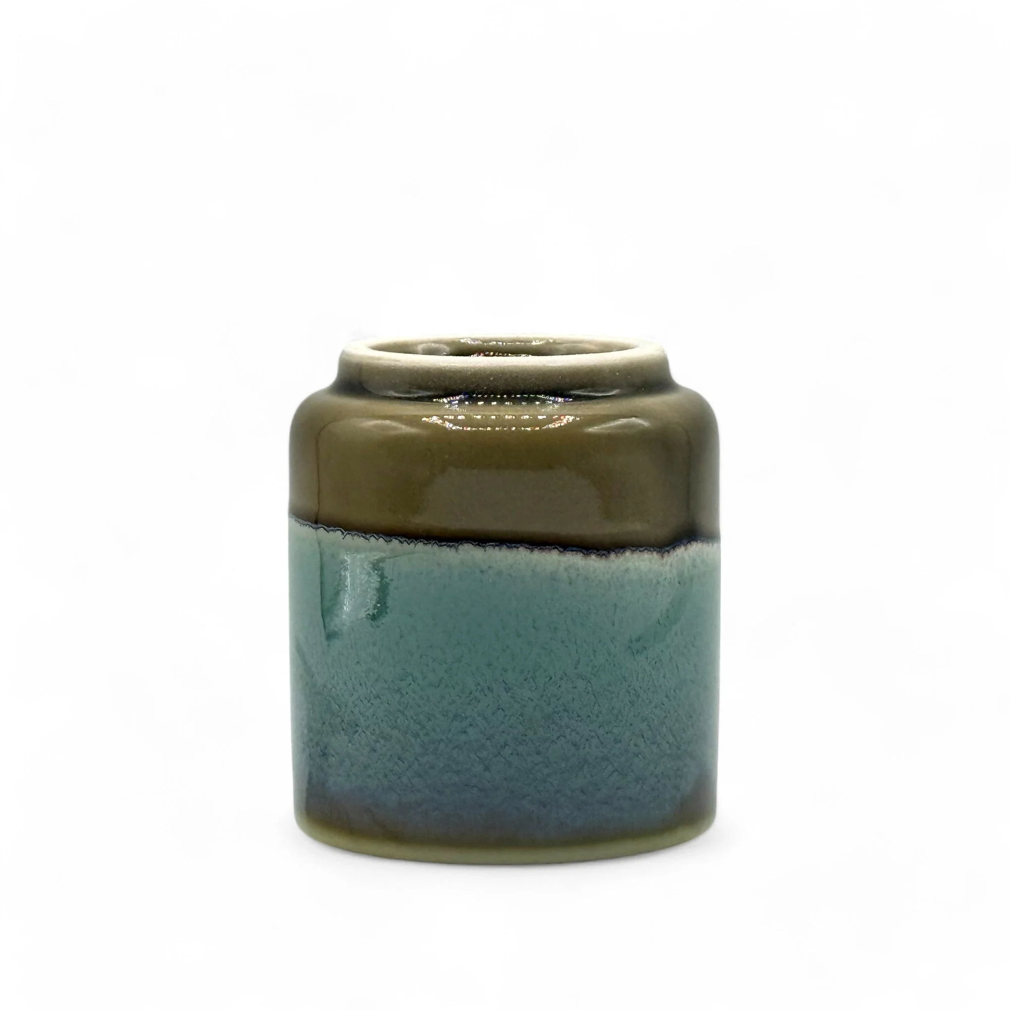 Inoue Tea Gurinhiwa Green Mino-yaki Yunomi - Japanese Teacup - Image 4