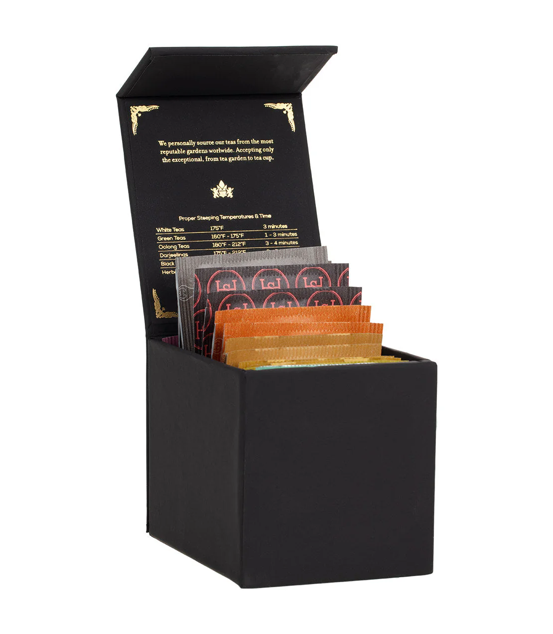 Harney & Sons Harney Heritage – Herbal & Decaf Teabag Sampler Black Box