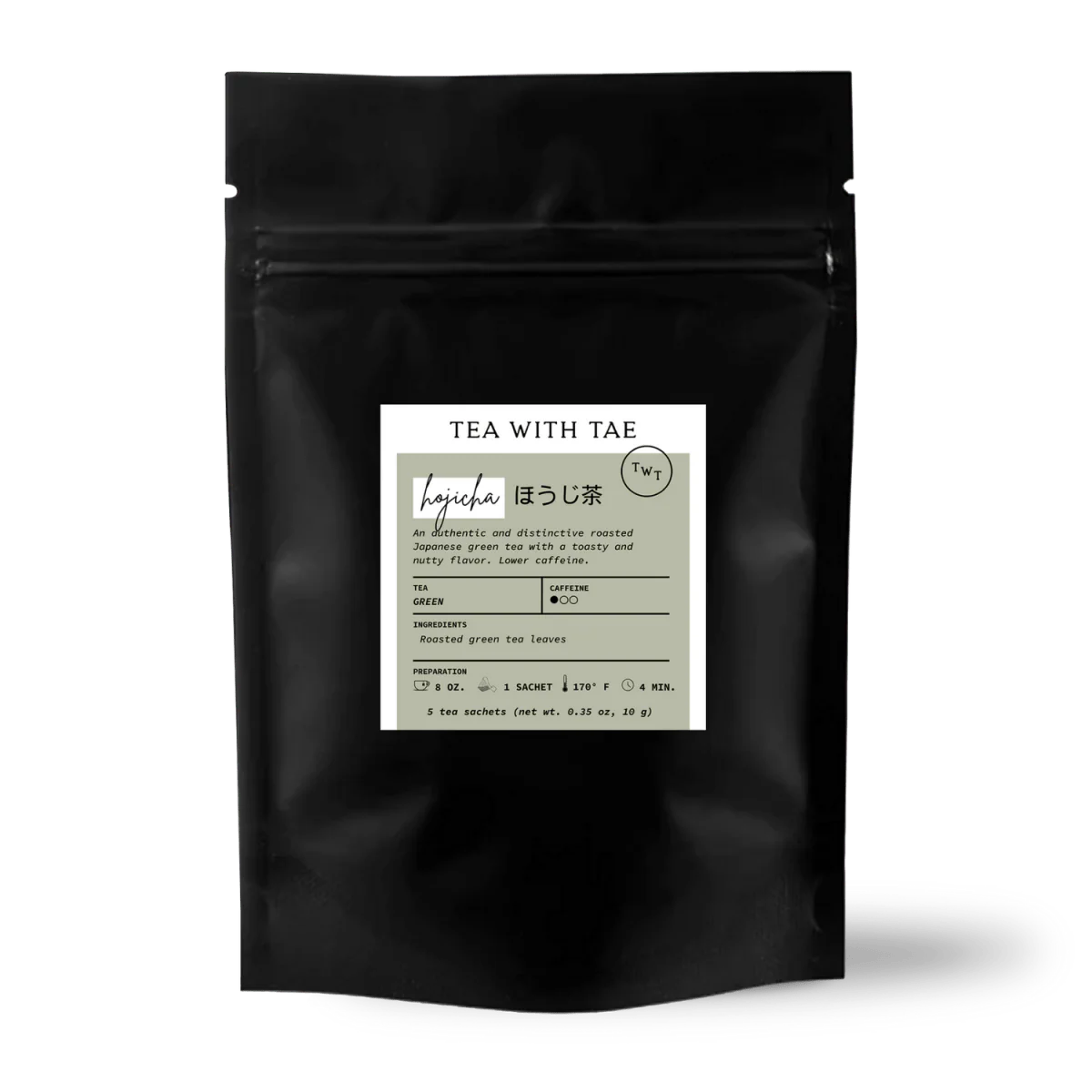 Tea with Tae Hojicha 5ct. Pouch