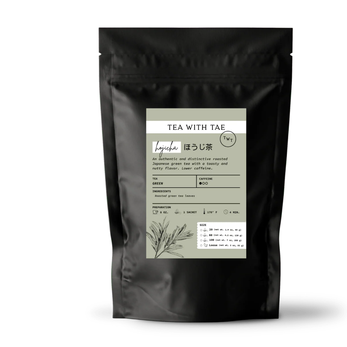 Tea with Tae Hojicha Pouch - Image 7