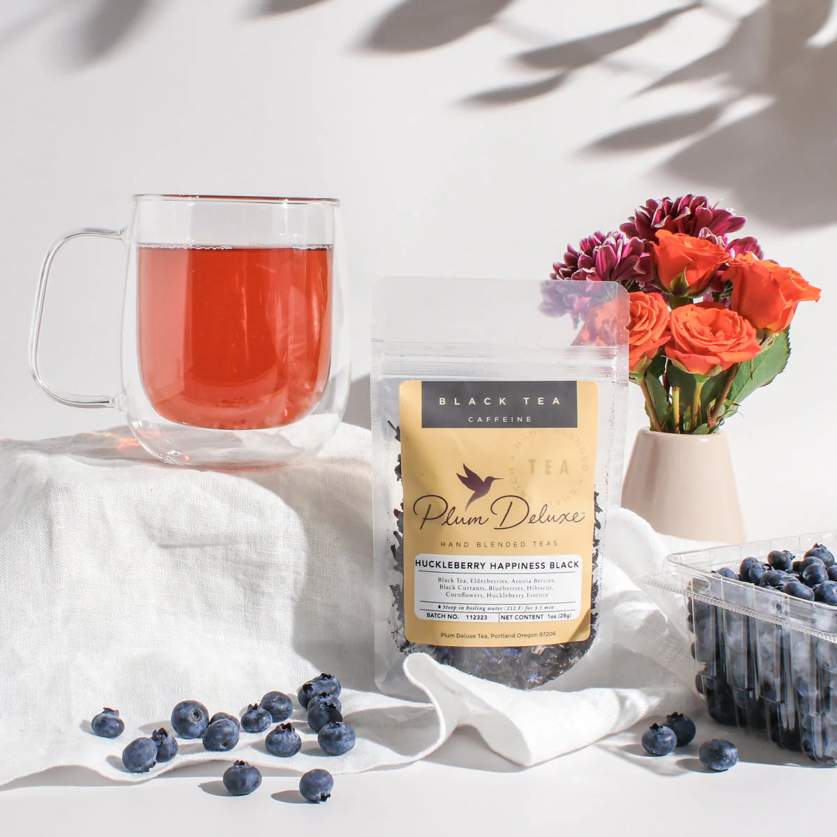 Plum Deluxe Huckleberry Happiness Black Tea - Image 2