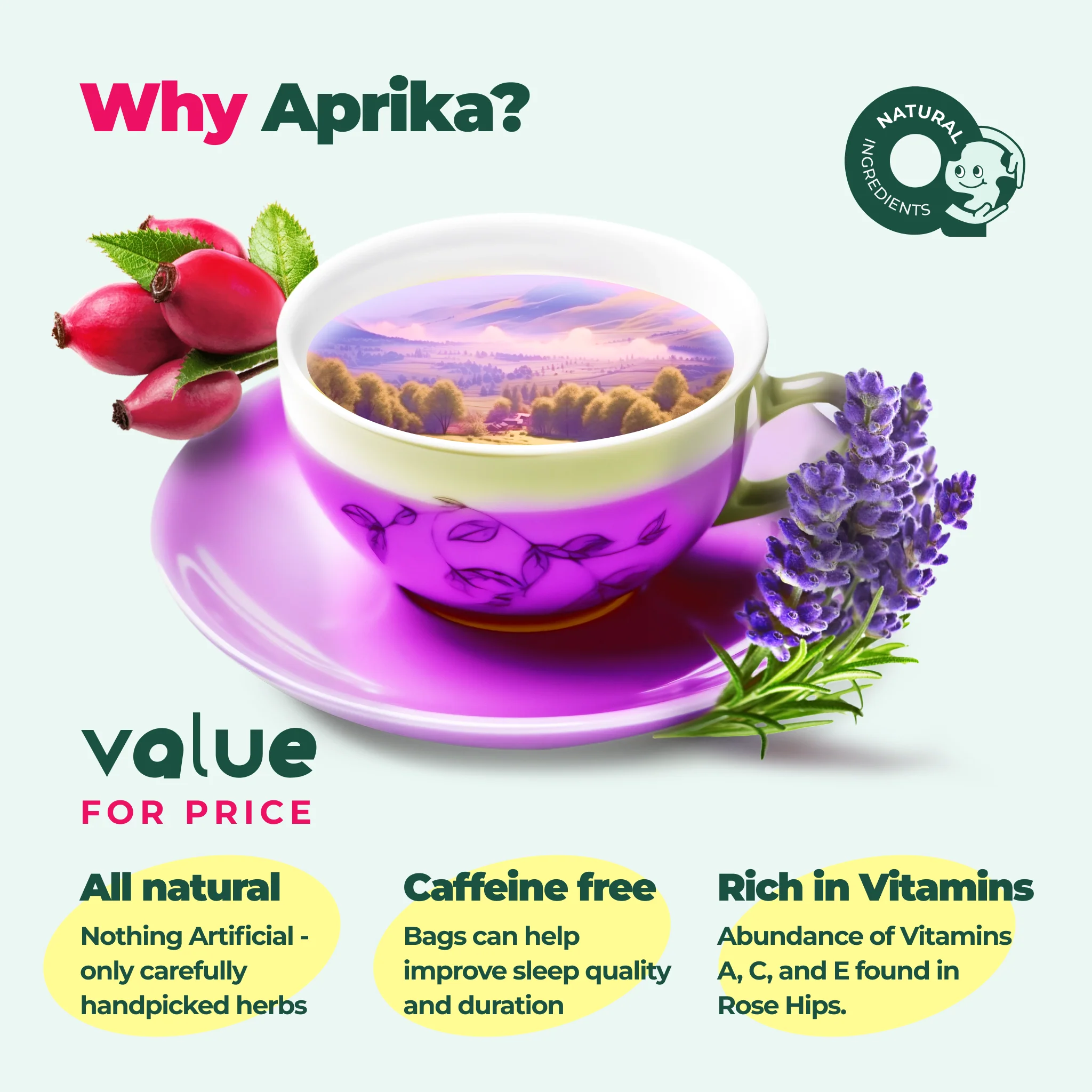 Aprika Life Immune System Support Herbal Tea, 60 Bags - Image 5