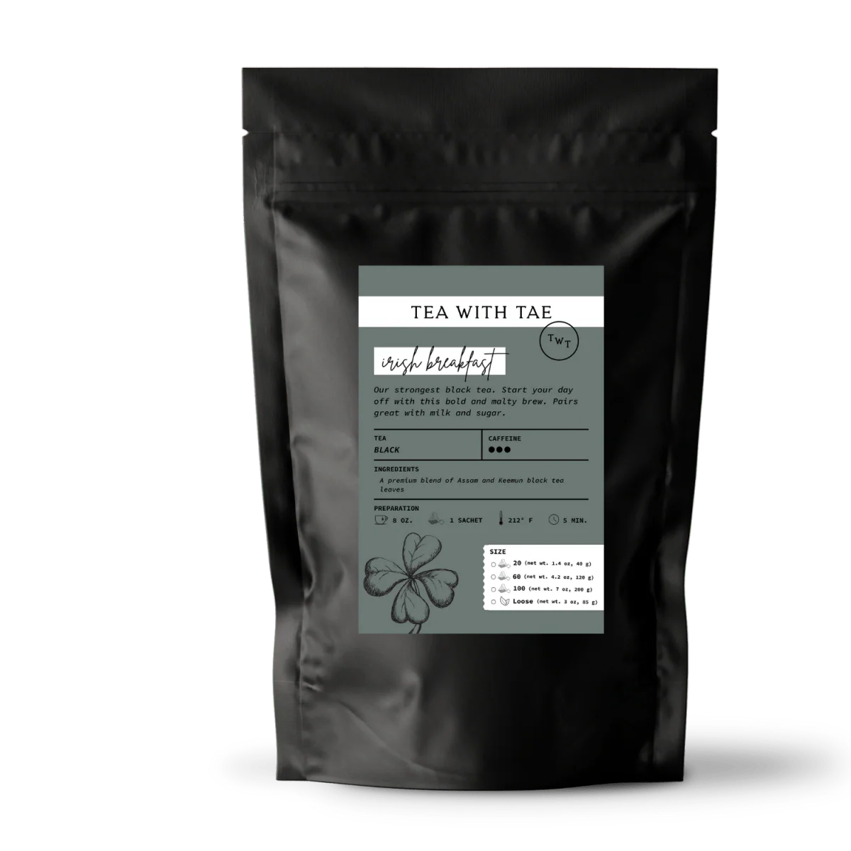 Tea with Tae Irish Breakfast Pouch - Image 4