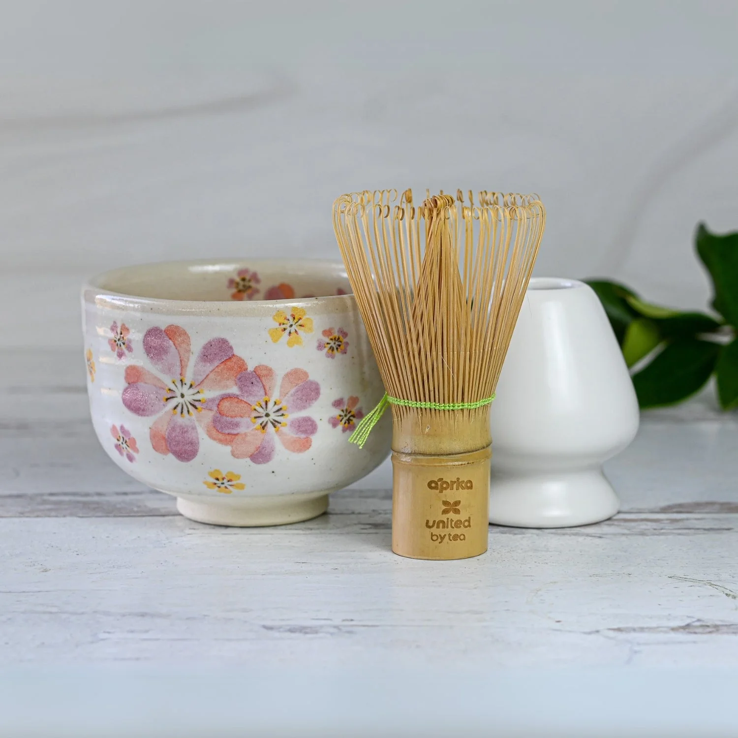 Aprika Life Japanese Pink Sakura Ceramic Matcha Bowl - Image 5