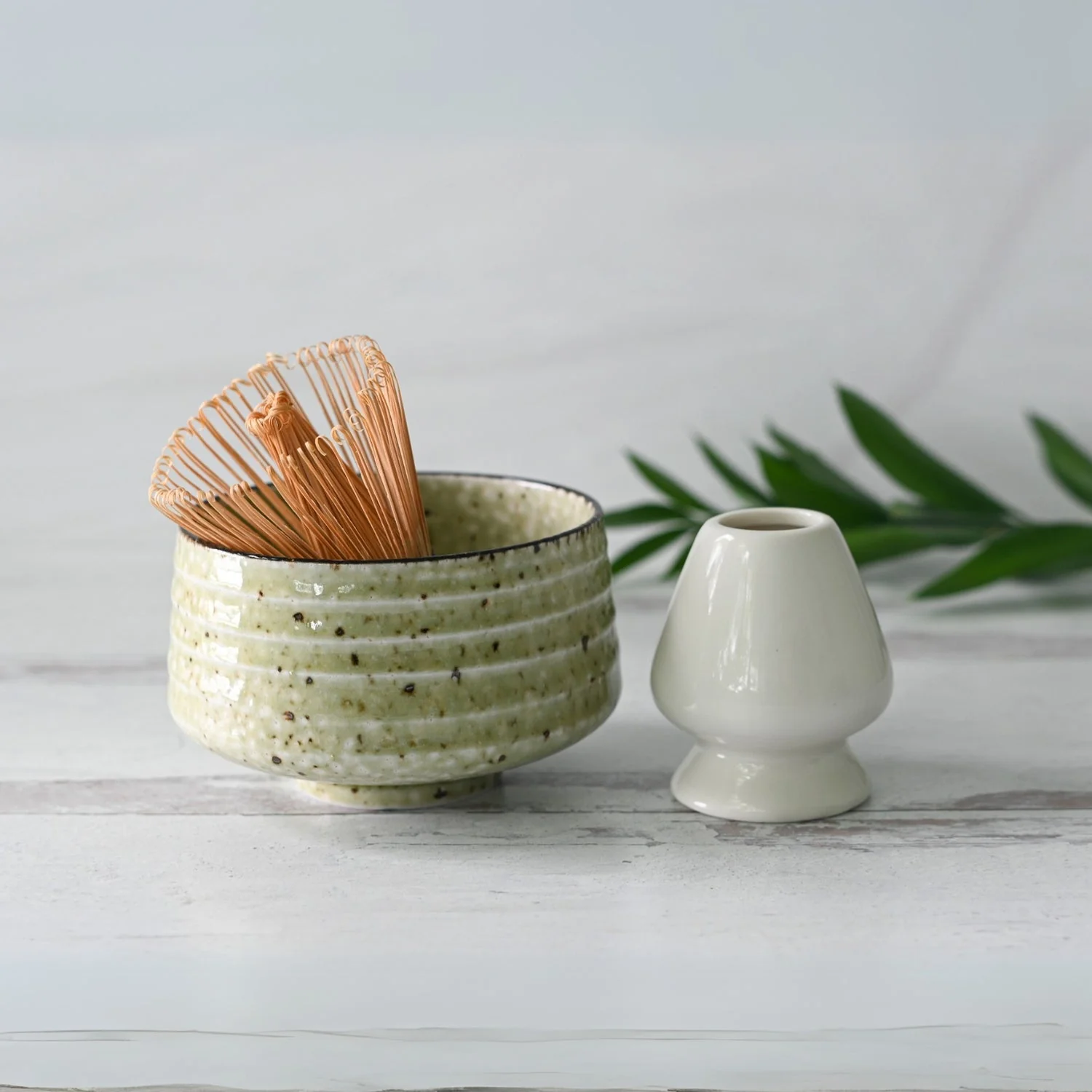 Aprika Life Kaneni White Ceramic Matcha Bowl - Image 10