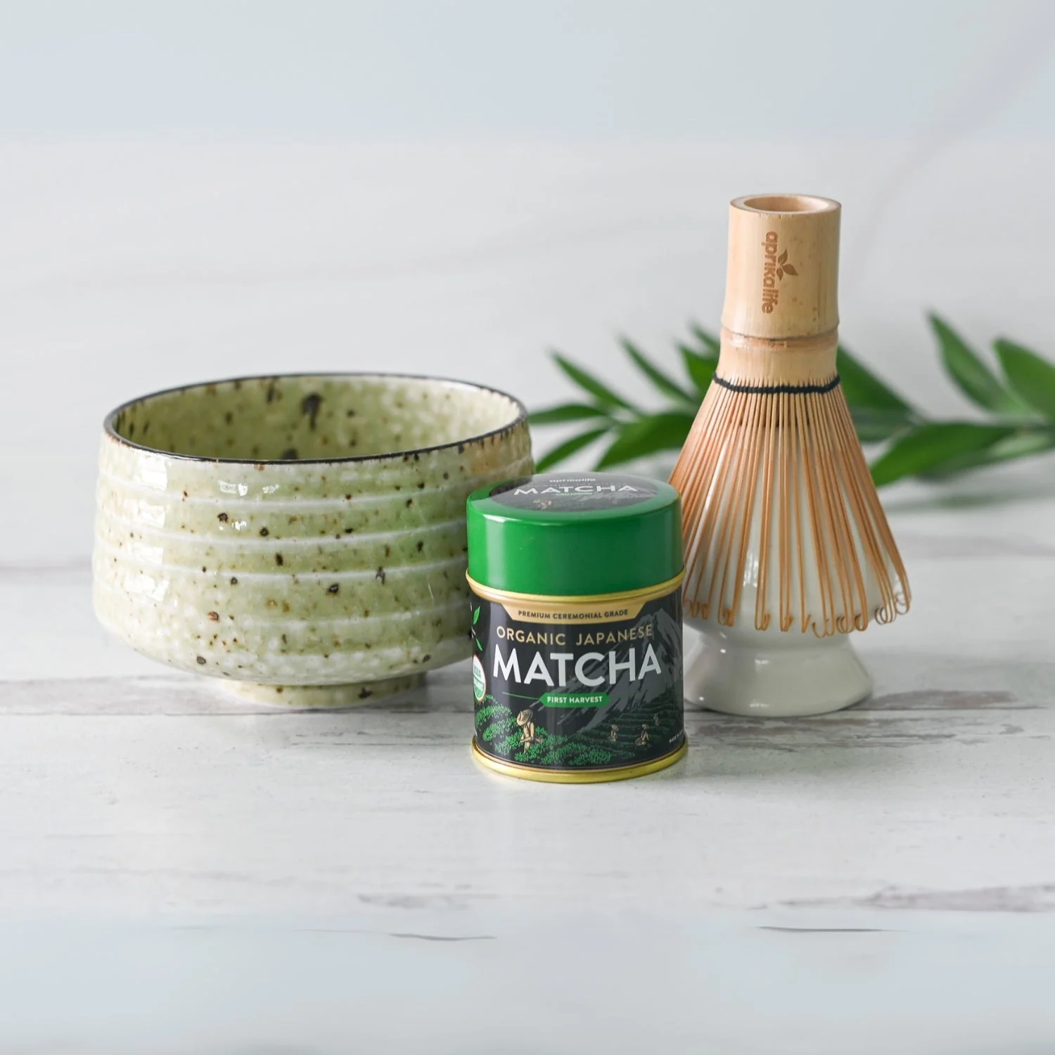 Aprika Life Kaneni White Ceramic Matcha Bowl - Image 11