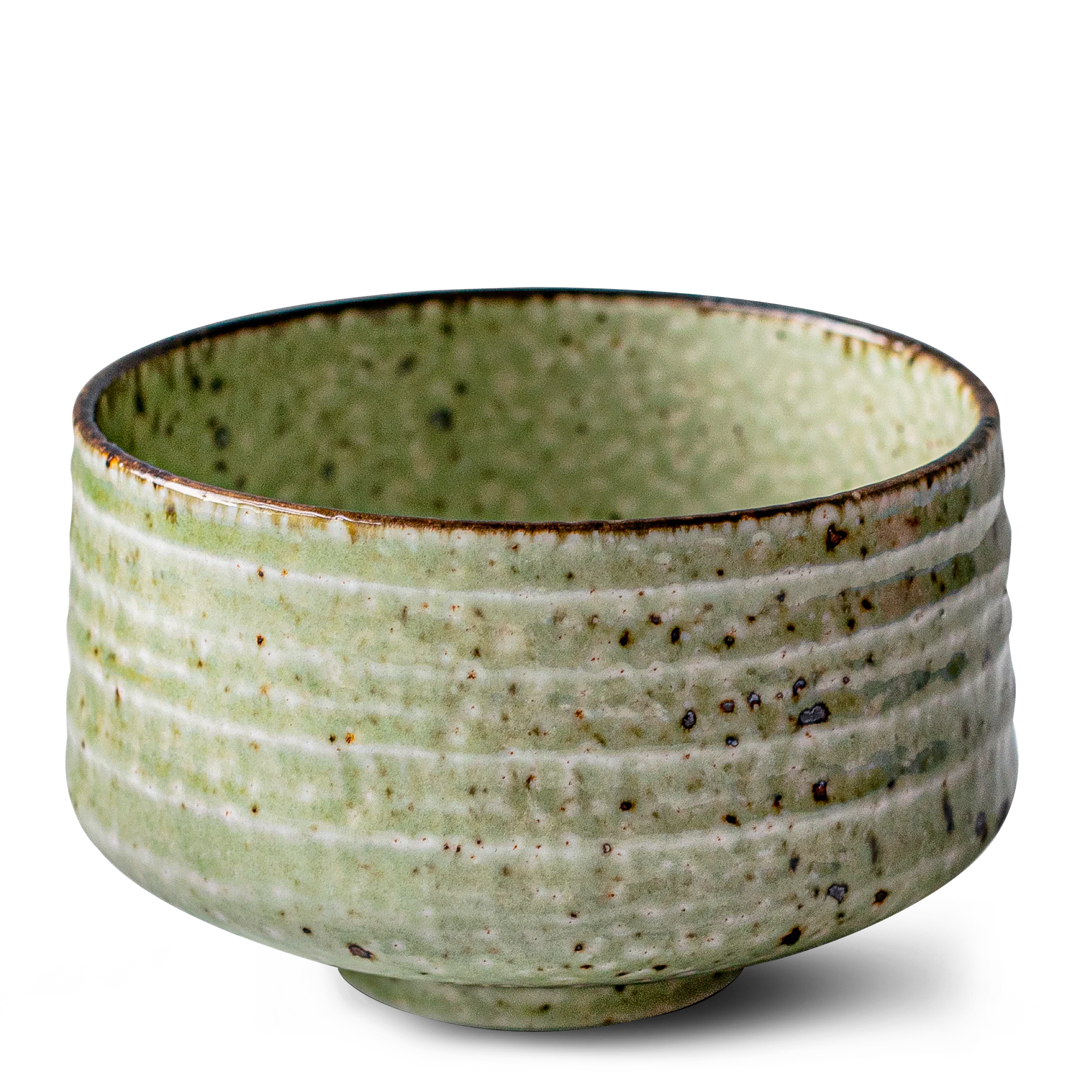 Aprika Life Kaneni White Ceramic Matcha Bowl - Image 3