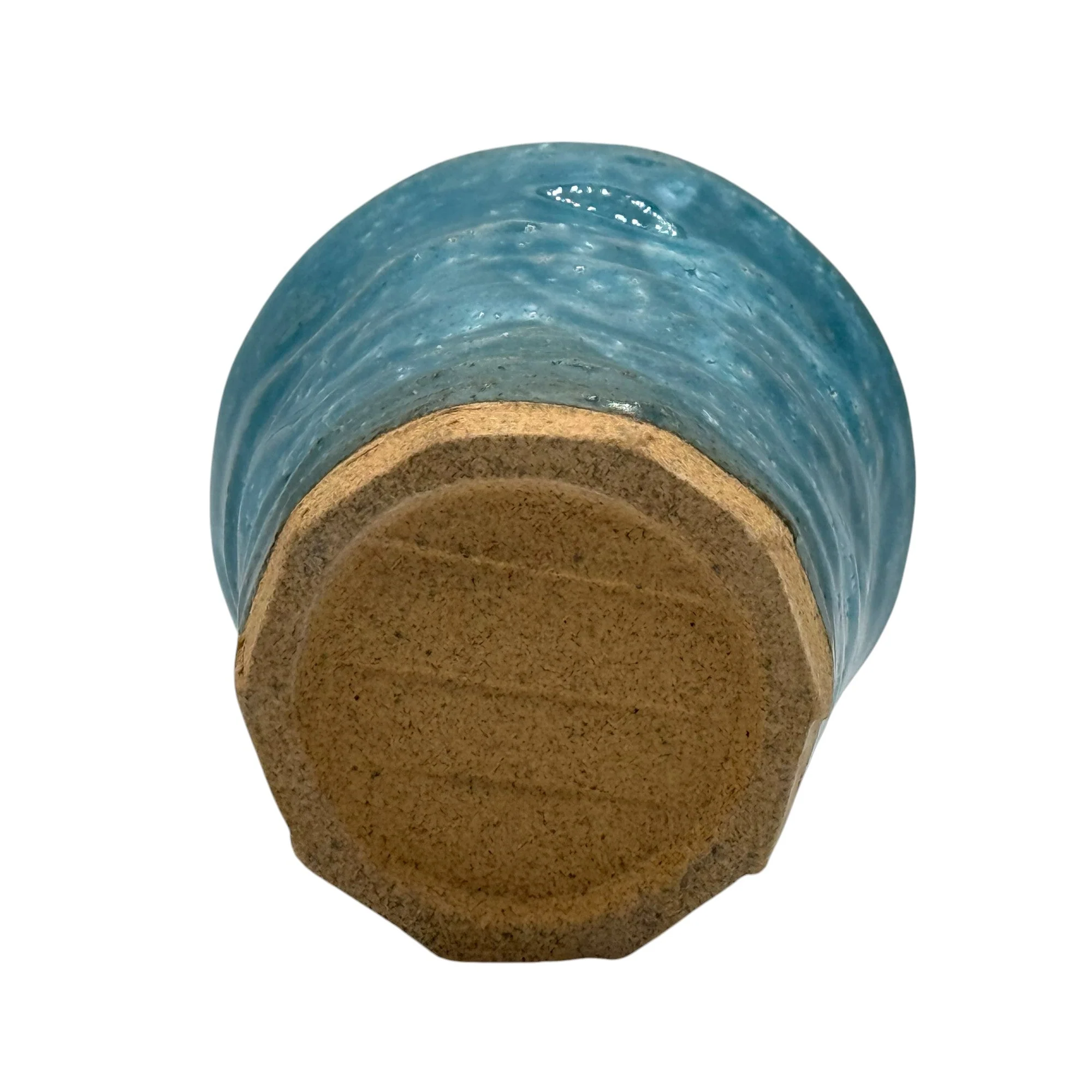 Inoue Tea Kohiki Aoko Blue Mino-yaki Yunomi - Japanese Teacup - Image 3