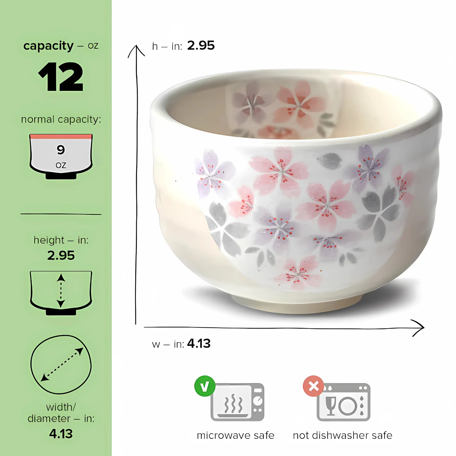 Aprika Life Kohiki Pink Sakura Ceramic Matcha Bowl - Image 3