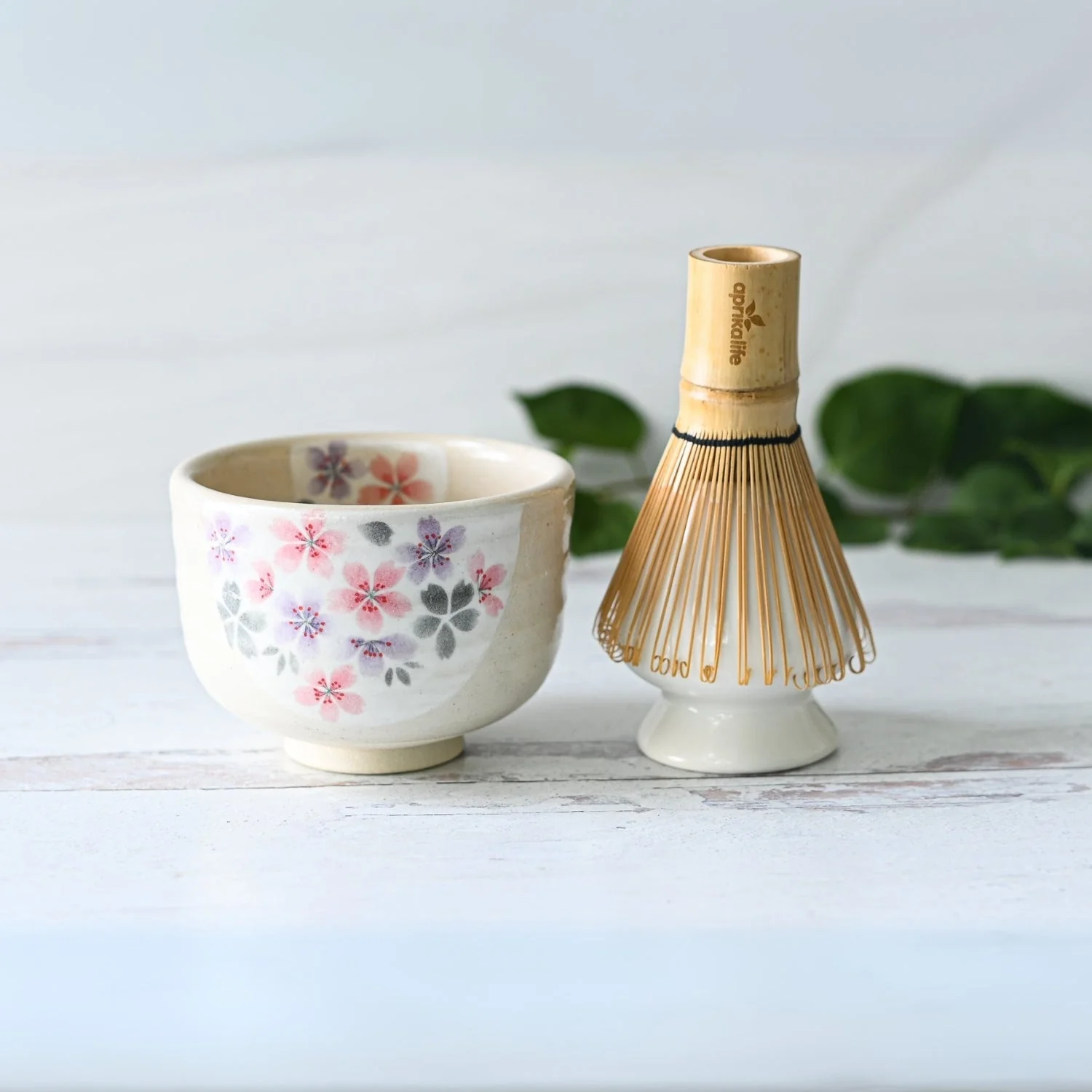 Aprika Life Kohiki Pink Sakura Ceramic Matcha Bowl - Image 6