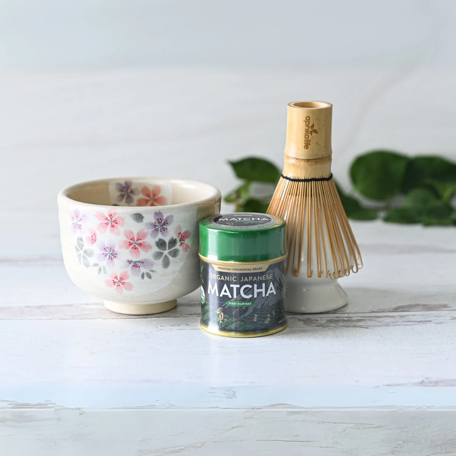 Aprika Life Kohiki Pink Sakura Ceramic Matcha Bowl - Image 7
