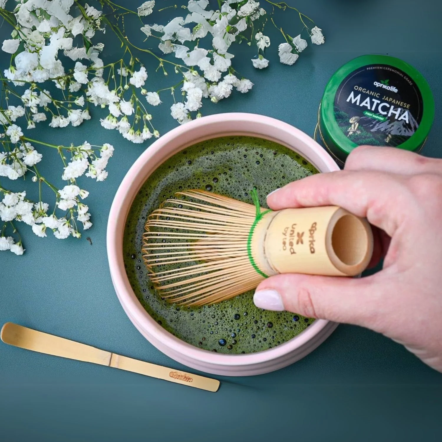 Aprika Life Matcha Bamboo Whisk Set - Image 2