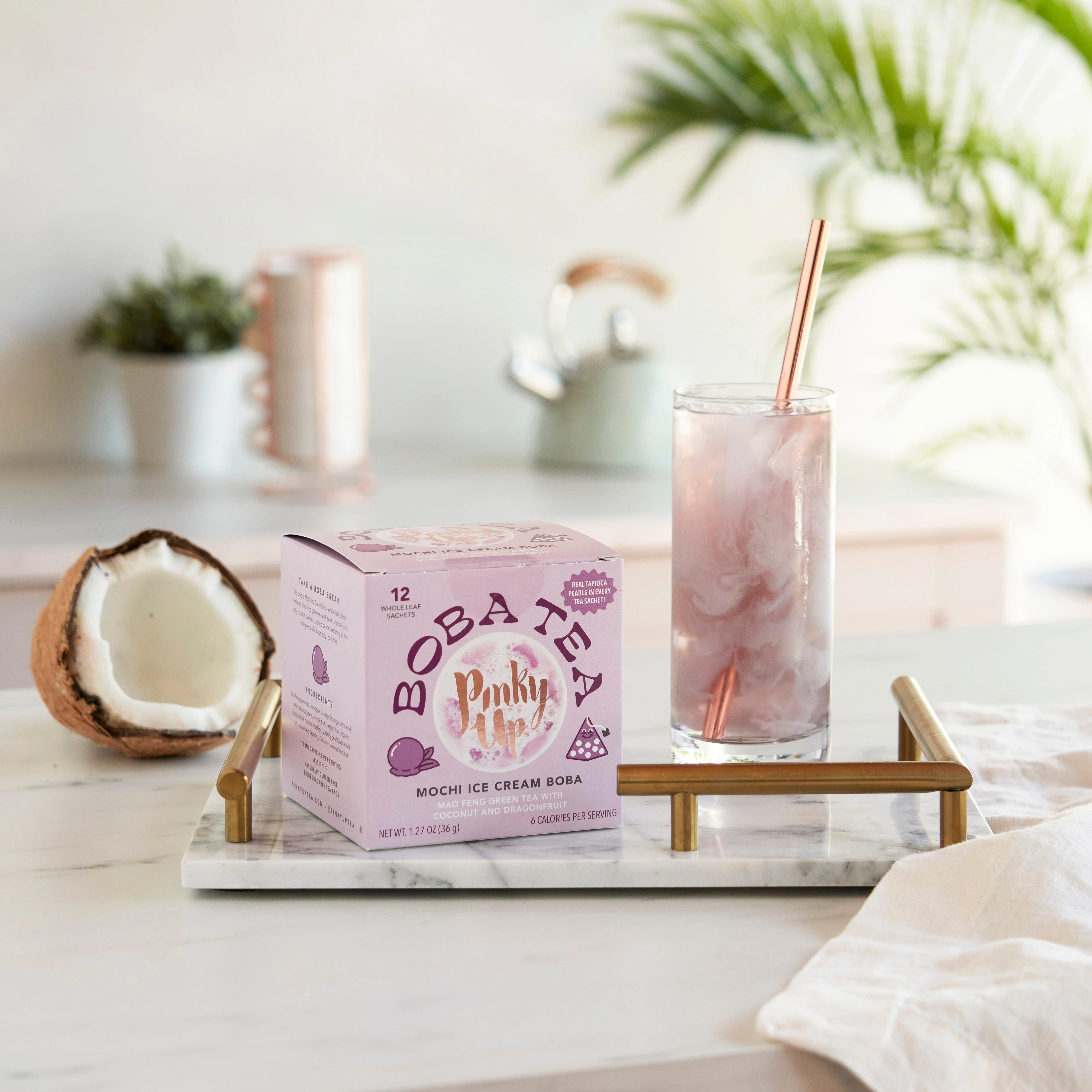 Pinky Up Mochi Ice Cream Boba Tea Sachets - Image 4