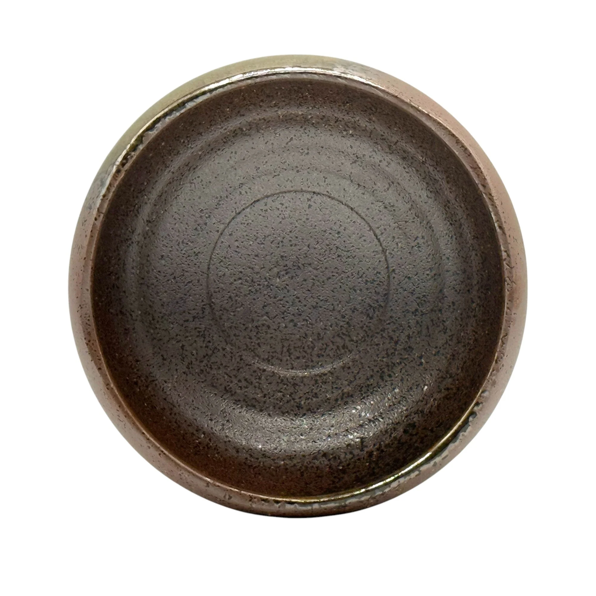 Inoue Tea Nanban Brown Mino-yaki Chawan - Japanese Matcha Bowl - Image 2
