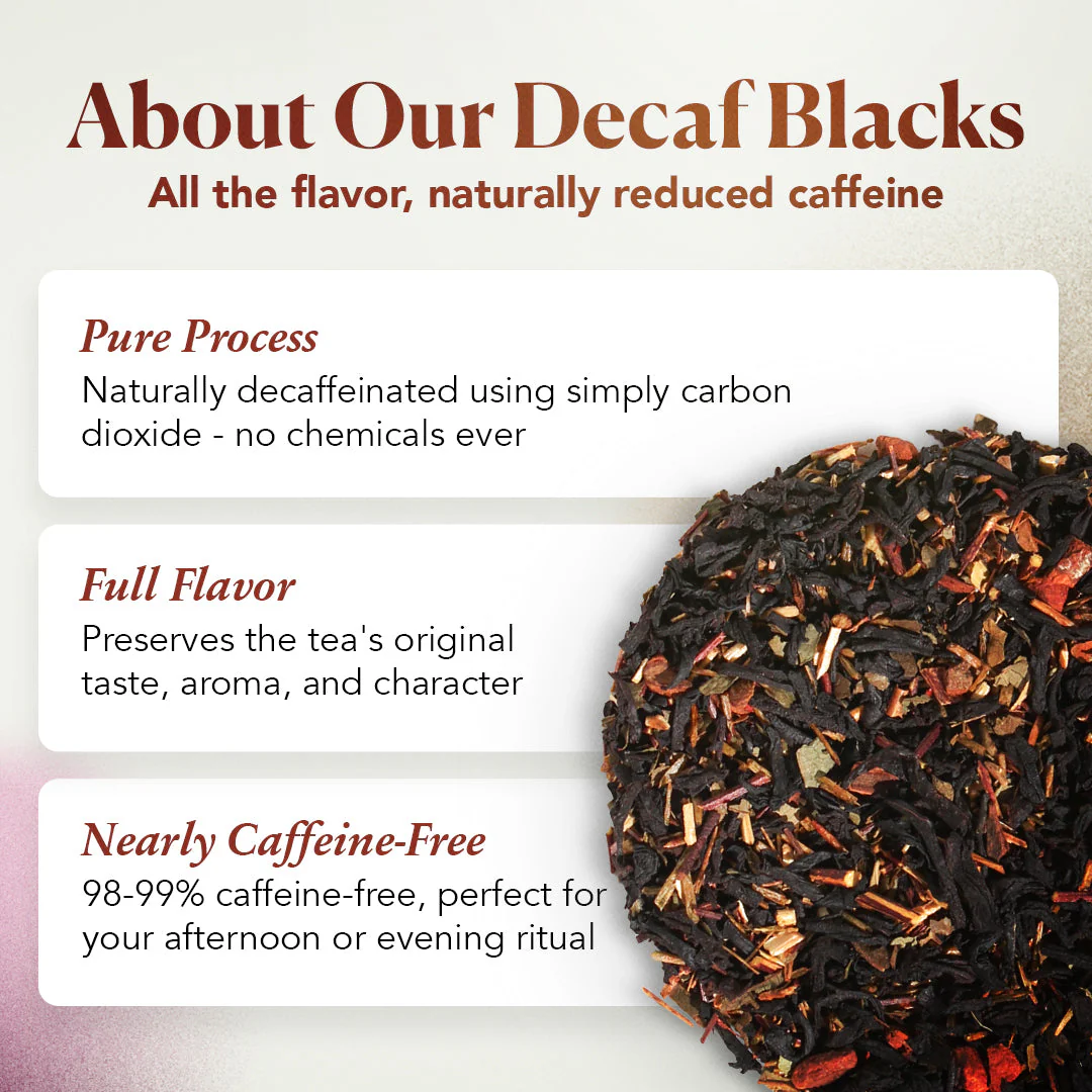 Plum Deluxe No Obligations Decaf Black Tea (Hazelnut - Almond - Cinnamon) - Image 3
