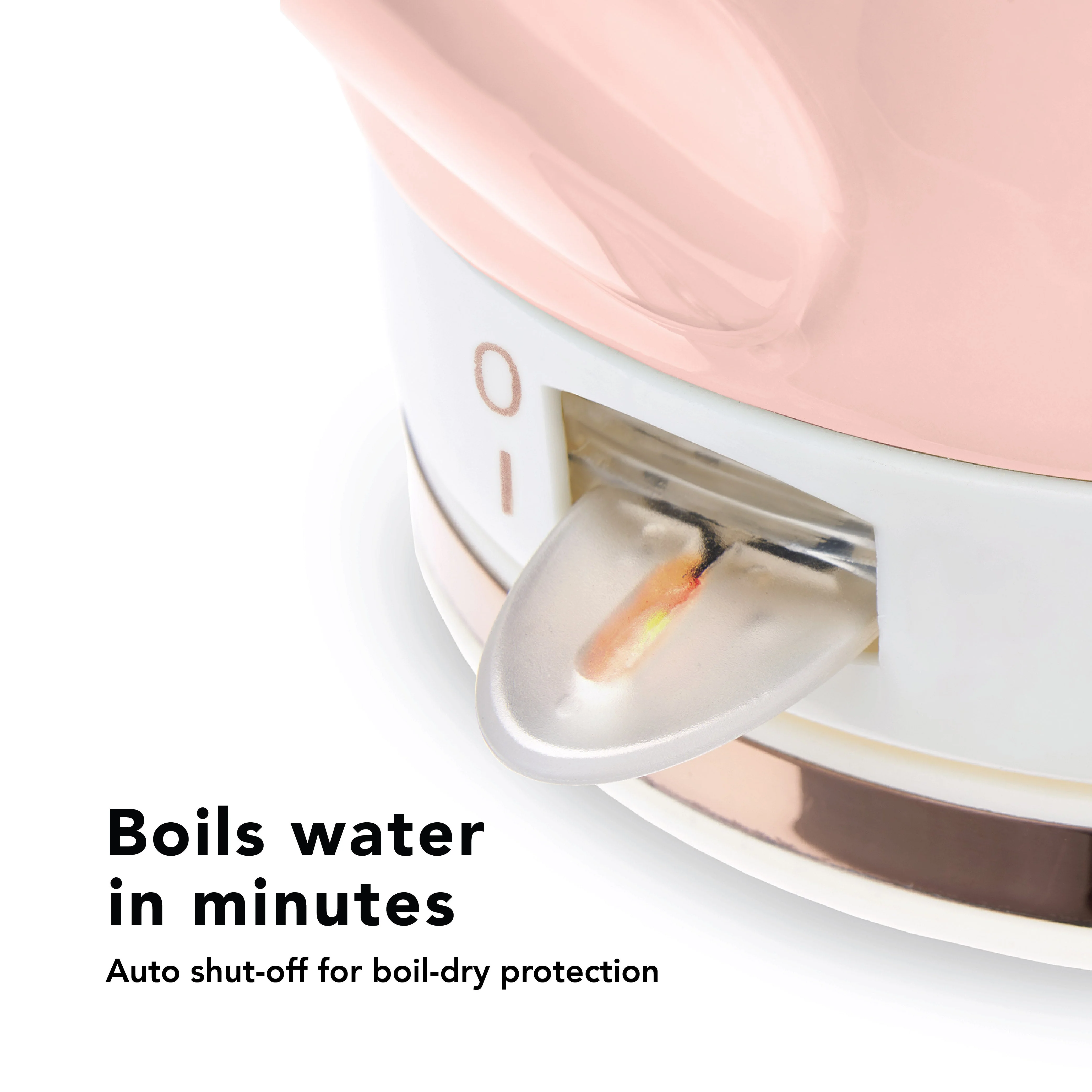 Pinky Up Noelle™ Pink Ceramic Electric Tea Kettle - Image 6